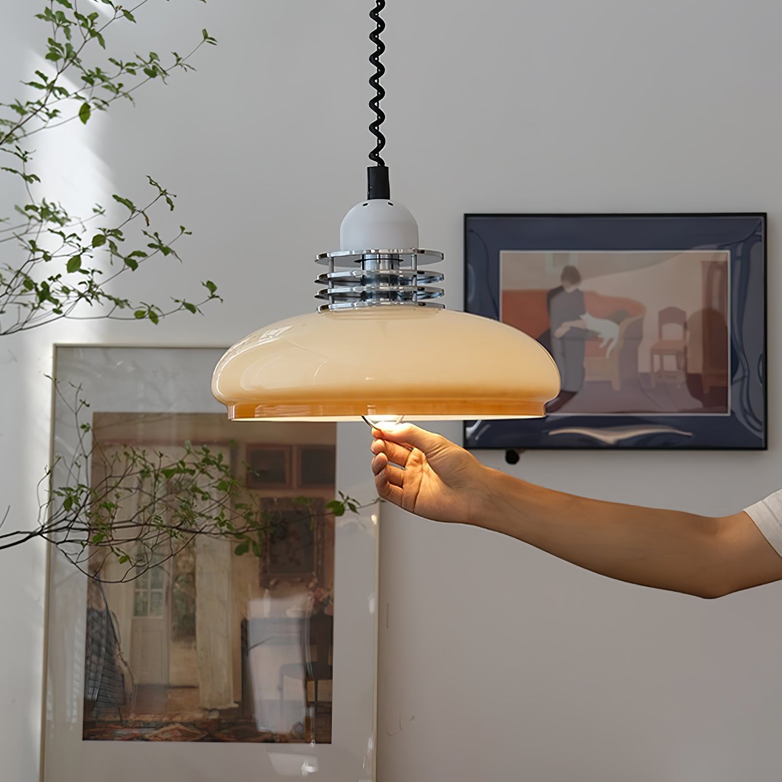 Ulaearae Nordische Kunst-Klassik-Glas-Anhängerlampe-Letslighting