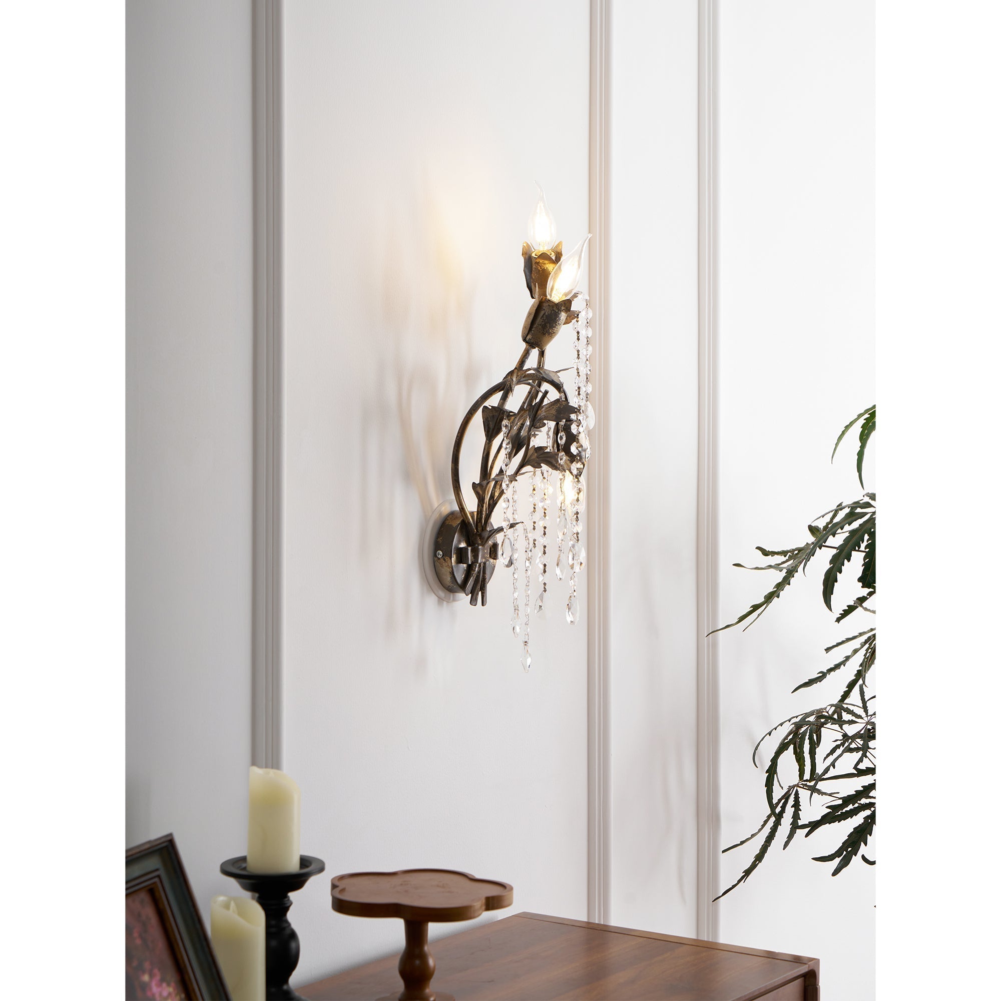 Otalara Kristall Vintage Wandleuchte-Letslighting