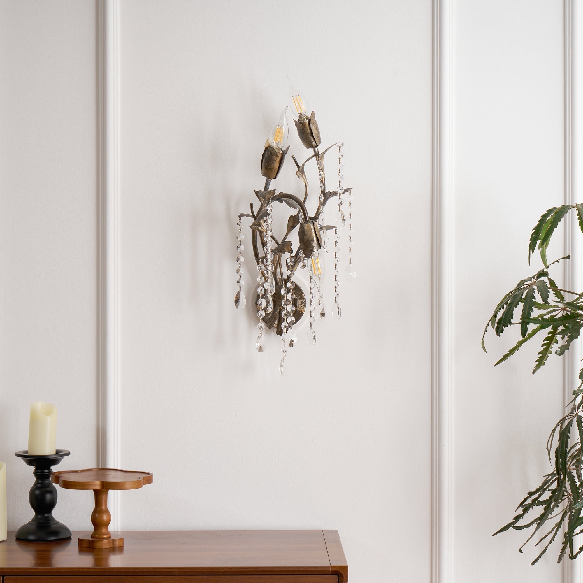 Otalara Kristall Vintage Wandleuchte-Letslighting
