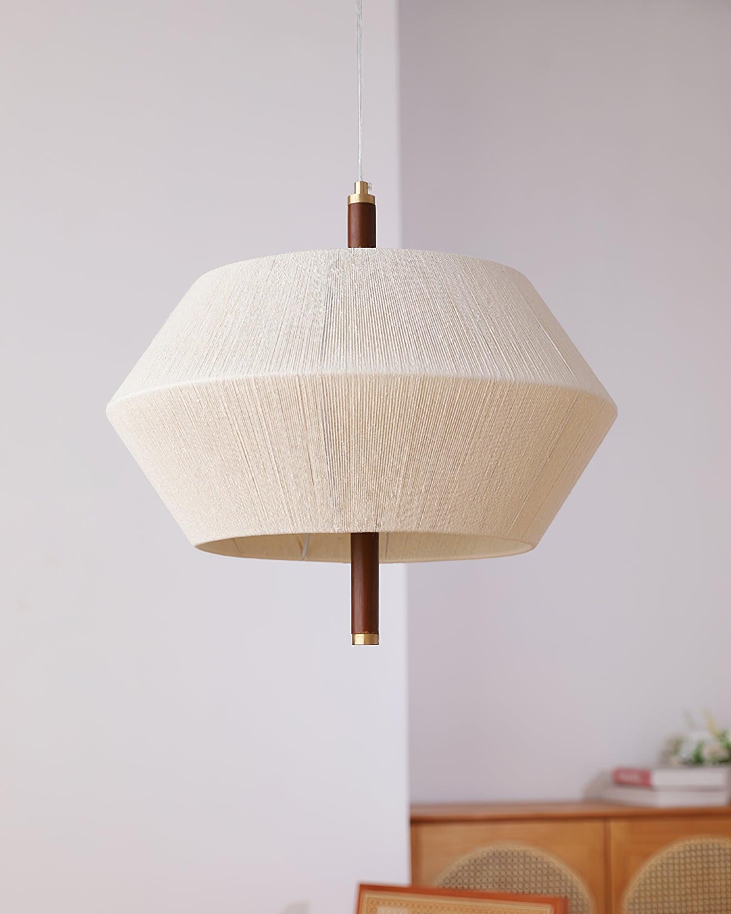 Pendelleuchte Baumwollfaden Schirm Natur-Letslighting