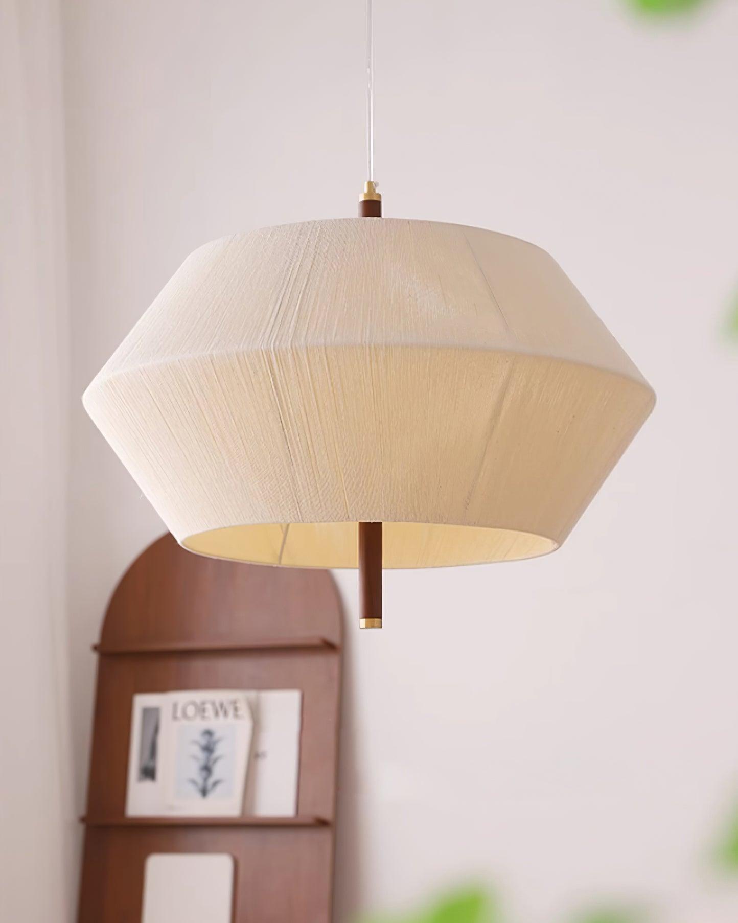 Pendelleuchte Baumwollfaden Schirm Natur-Letslighting