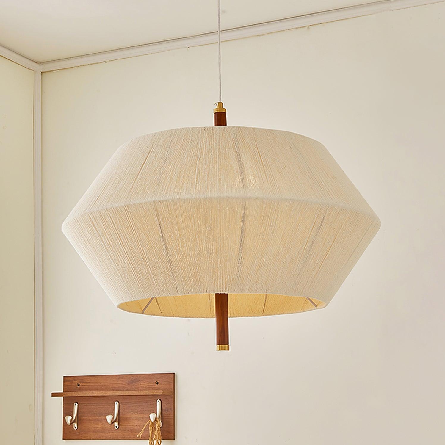 Pendelleuchte Baumwollfaden Schirm Natur-Letslighting