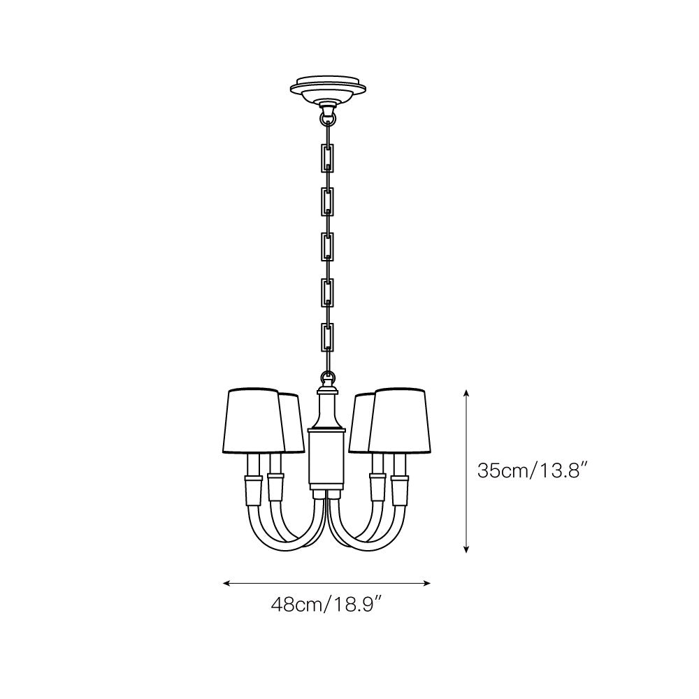 Syvinor Postmodern Luxury Crystal Fabric Chandelier - Letslighting