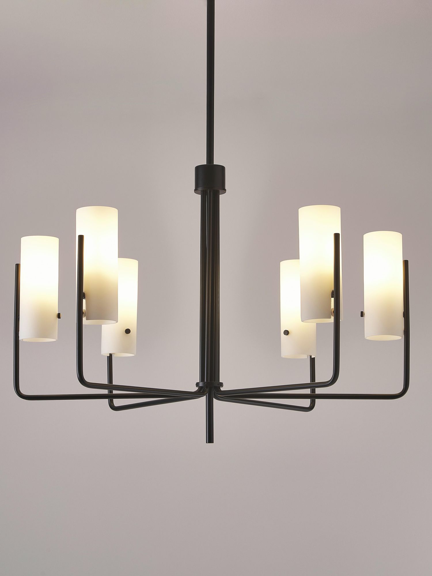 Ivraeus Industrieller Vintage Kronleuchter aus Messing und Glas-Letslighting