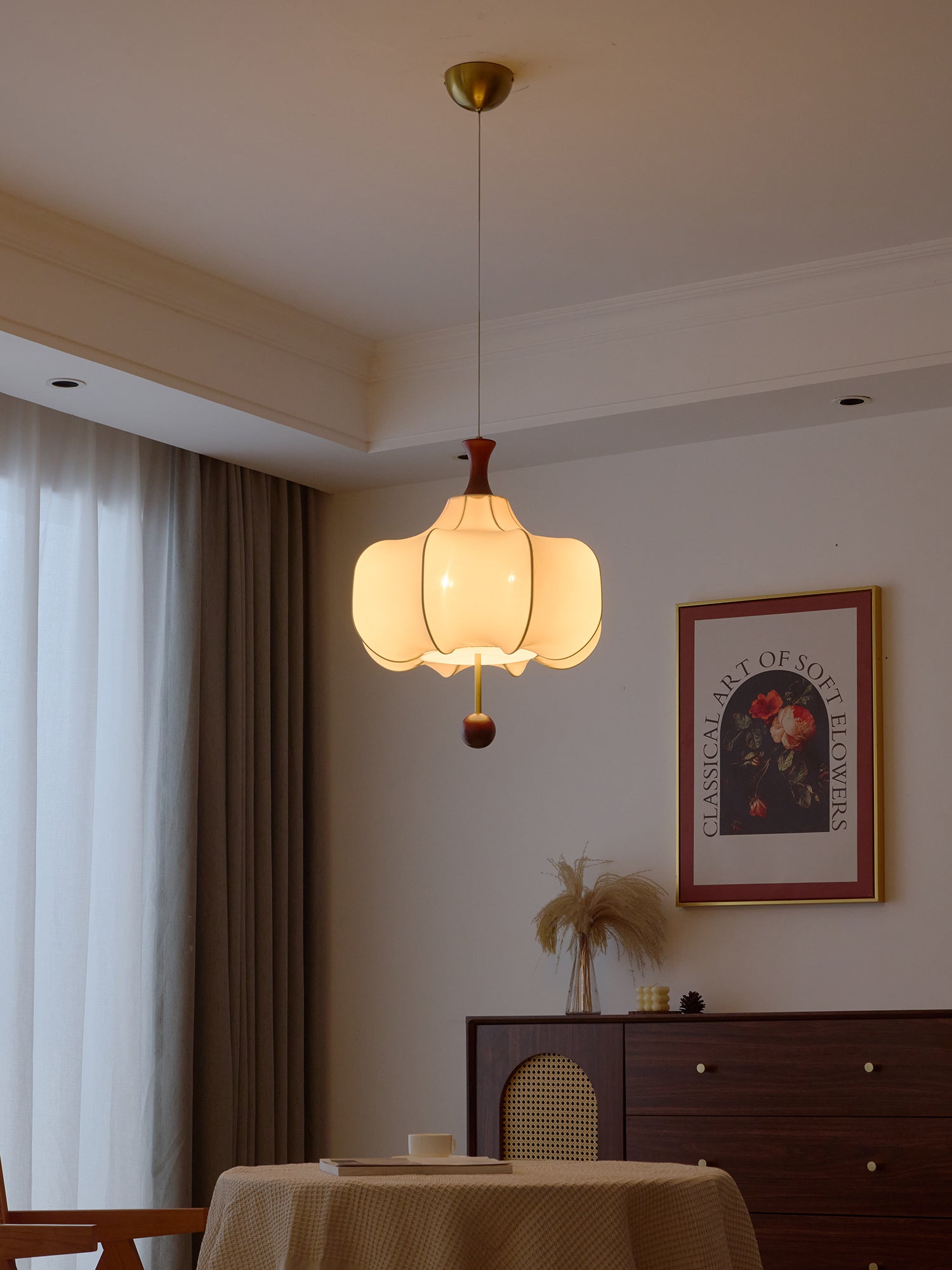 Venoryra Premium Elegance Wolken-Pendelleuchte aus Holz-Letslighting