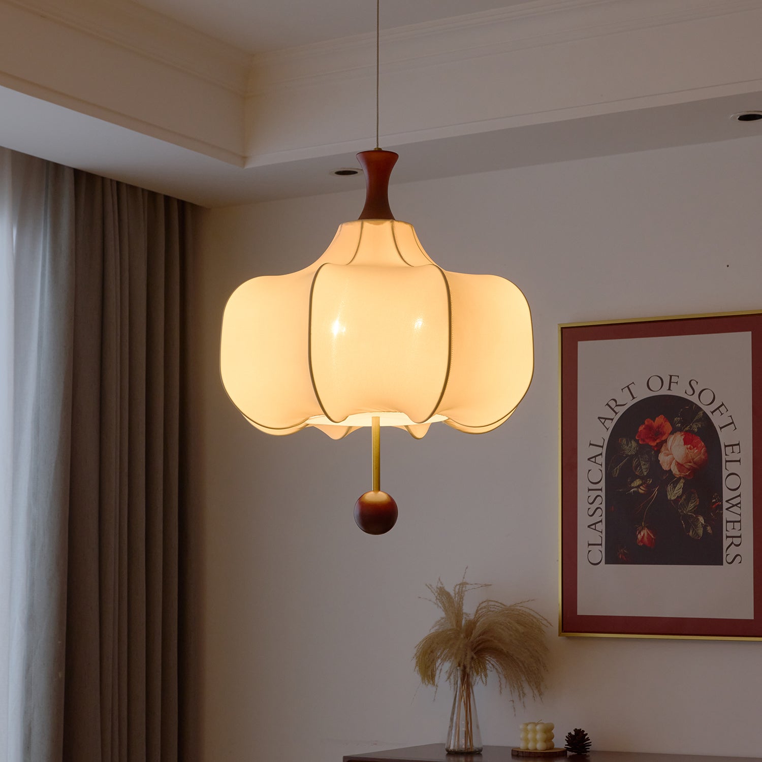 Venoryra Premium Elegance Wolken-Pendelleuchte aus Holz-Letslighting