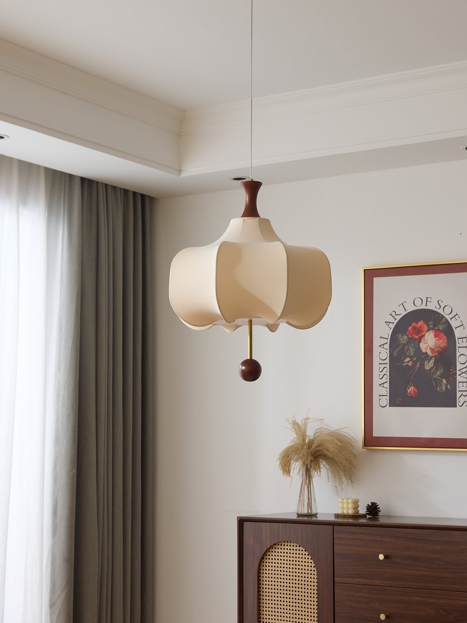 Venoryra Premium Elegance Wolken-Pendelleuchte aus Holz-Letslighting