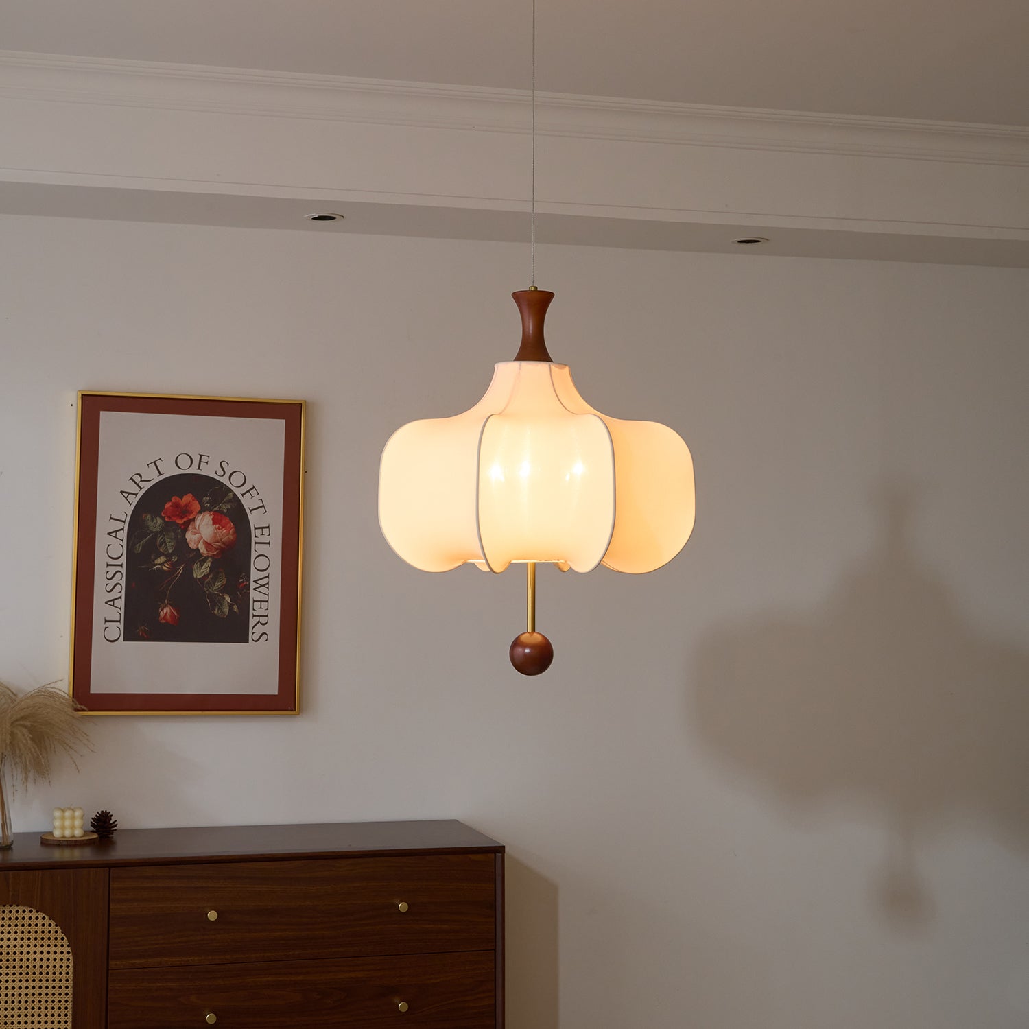 Venoryra Premium Elegance Wolken-Pendelleuchte aus Holz-Letslighting