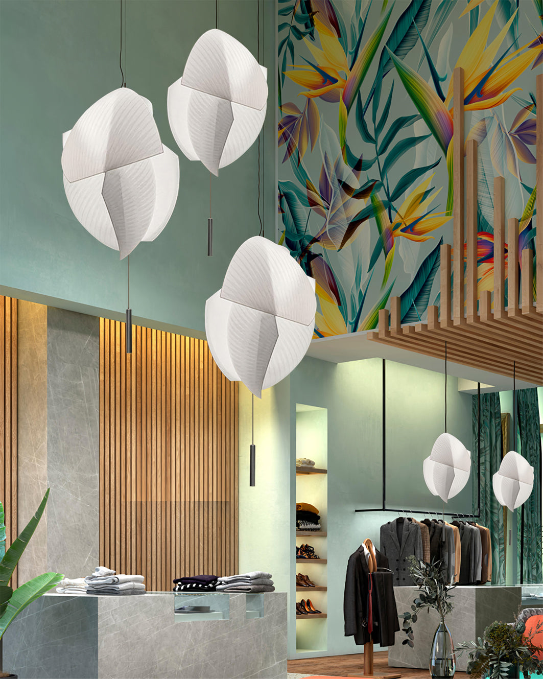Osilora Eleganz Stoff Pendelleuchte-Letslighting