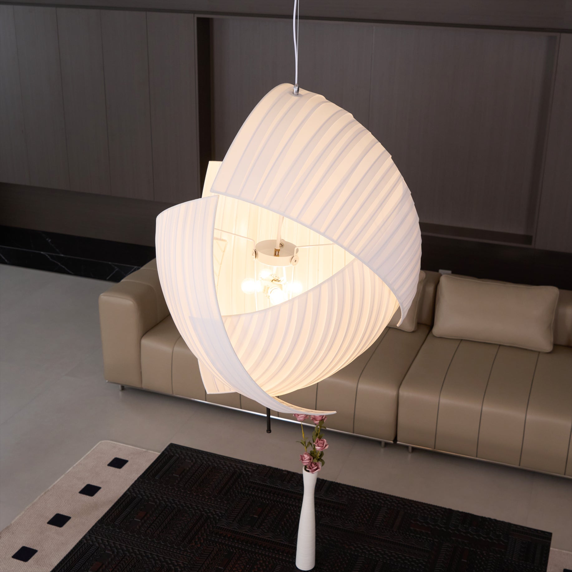 Osilora Eleganz Stoff Pendelleuchte-Letslighting