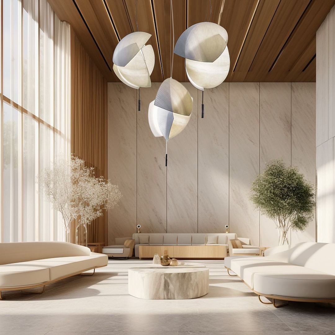 Osilora Eleganz Stoff Pendelleuchte-Letslighting