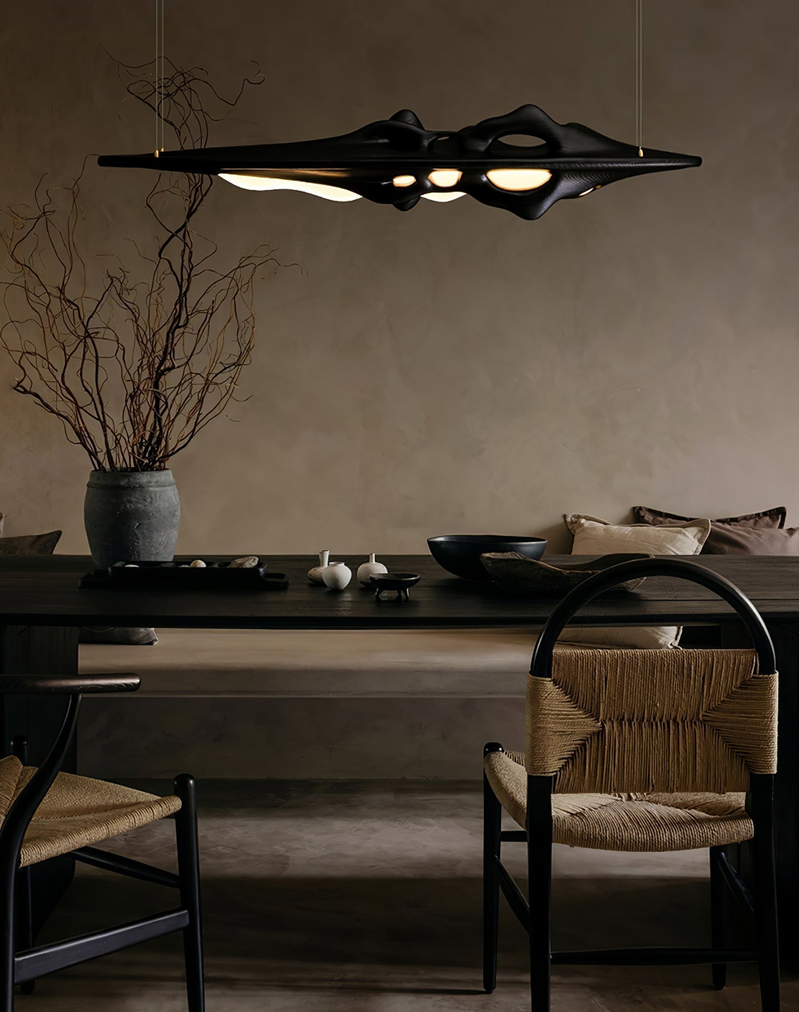Ulsorira Topografische Holz-Pendelleuchte-Letslighting
