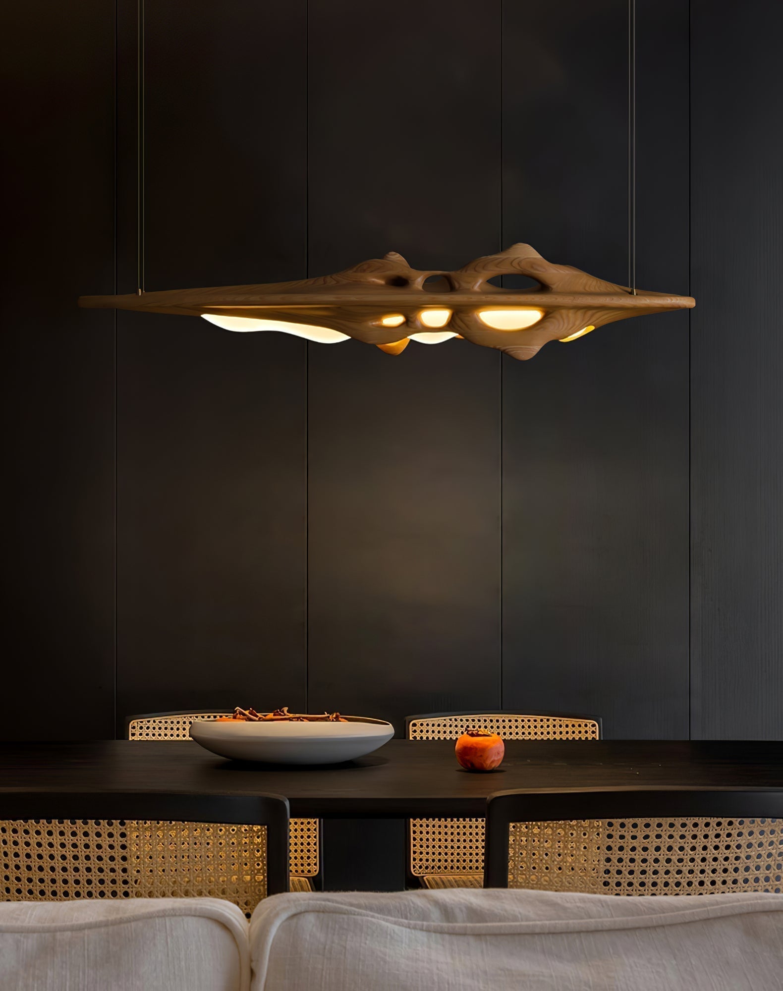 Ulsorira Topografische Holz-Pendelleuchte-Letslighting