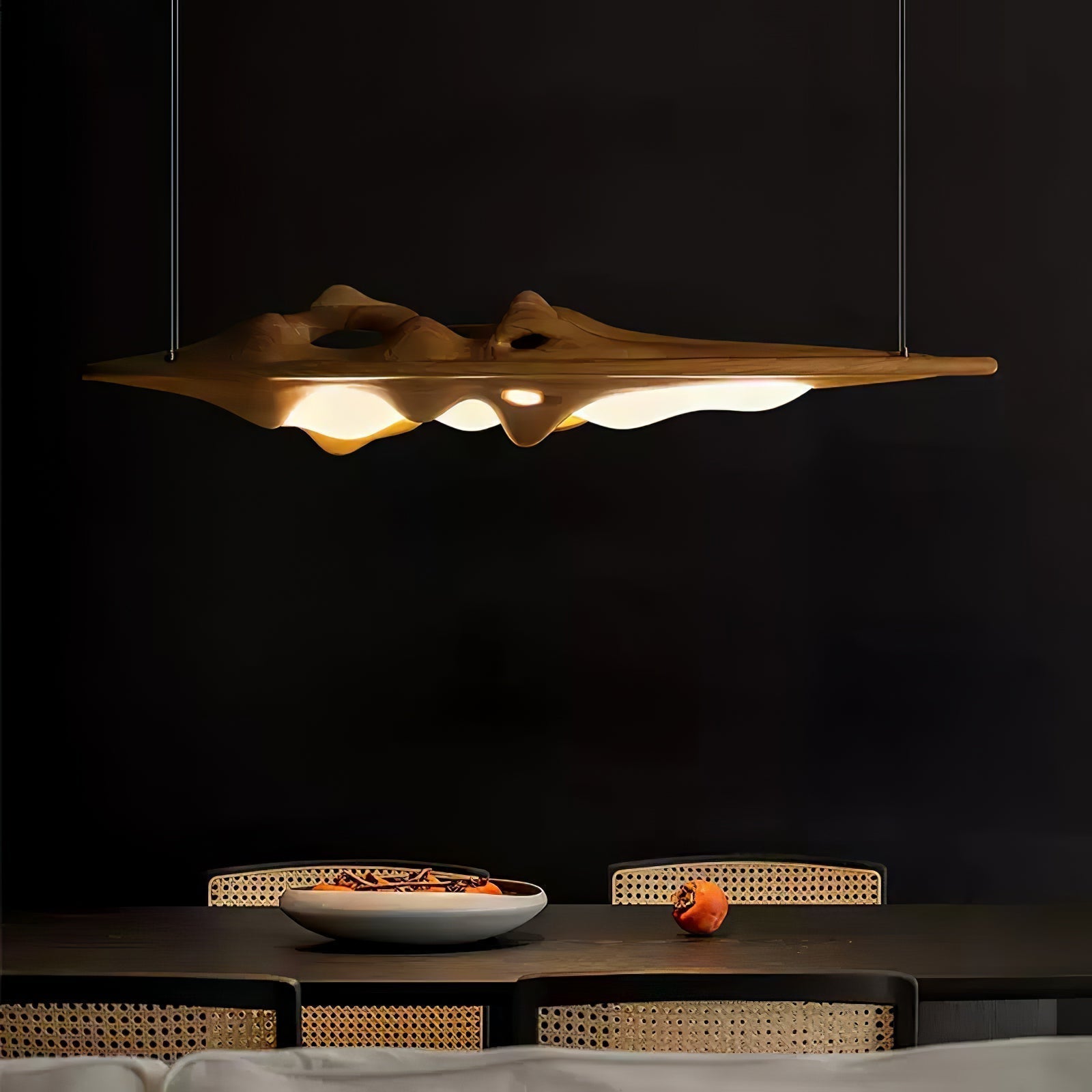 Ulsorira Topografische Holz-Pendelleuchte-Letslighting