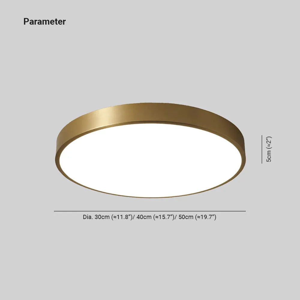 Arisha Modern Rund LED Deckenleuchte Metall Schlafzimmer Wohnzimmer Flur-Letslighting