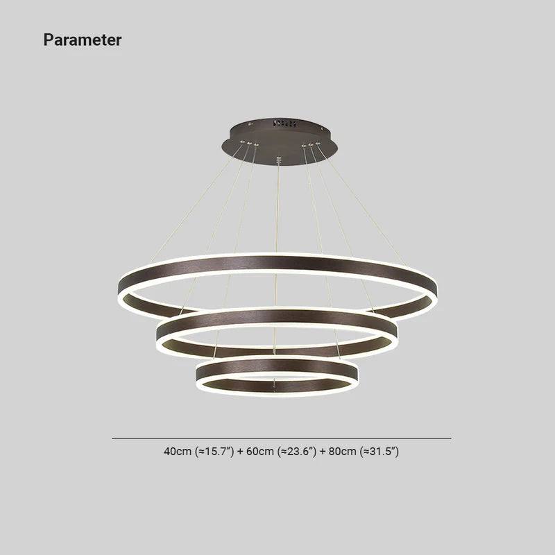 Arisha Moderne LED Pendelleuchte Schwarz Schlafzimmer/Wohnzimmer