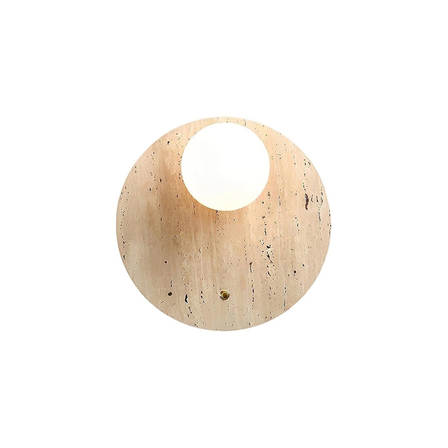Alcareth Modern Minimalist Wabi Travertine Wall Lamp - Letslighting