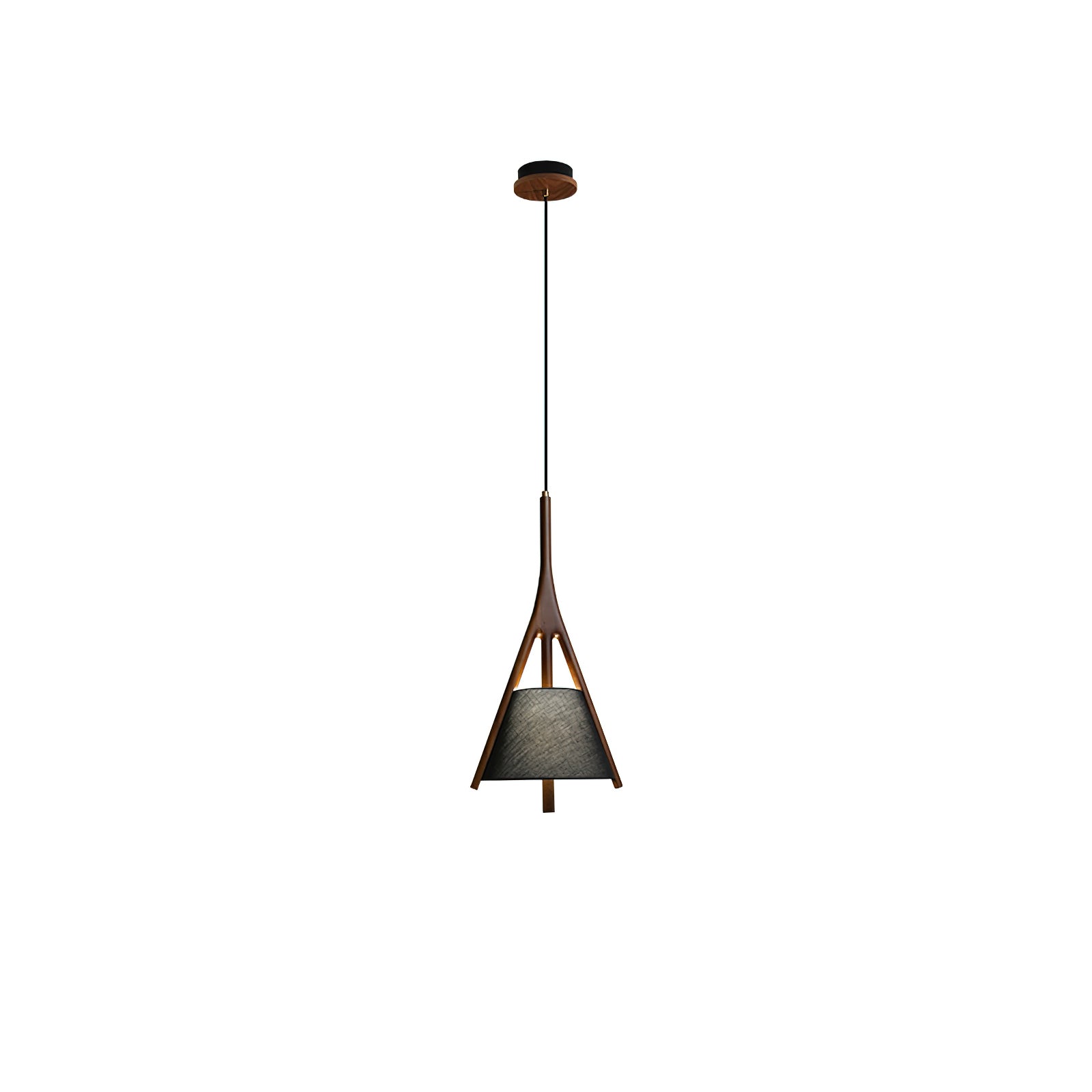 Zovenarae Dreieckige Pendelleuchte aus Holz-Letslighting
