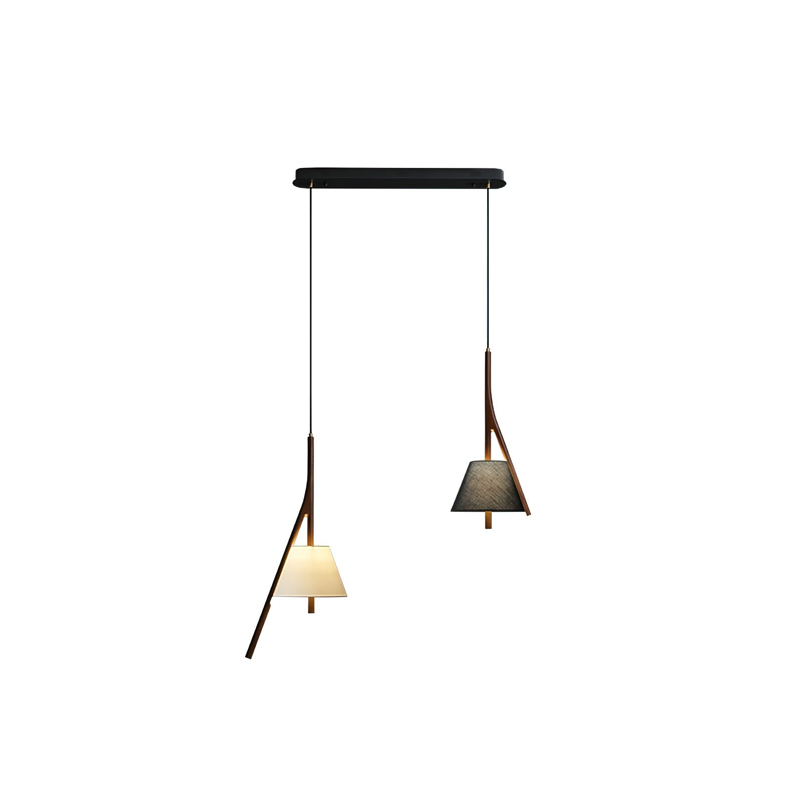 Zovenarae Dreieckige Pendelleuchte aus Holz-Letslighting