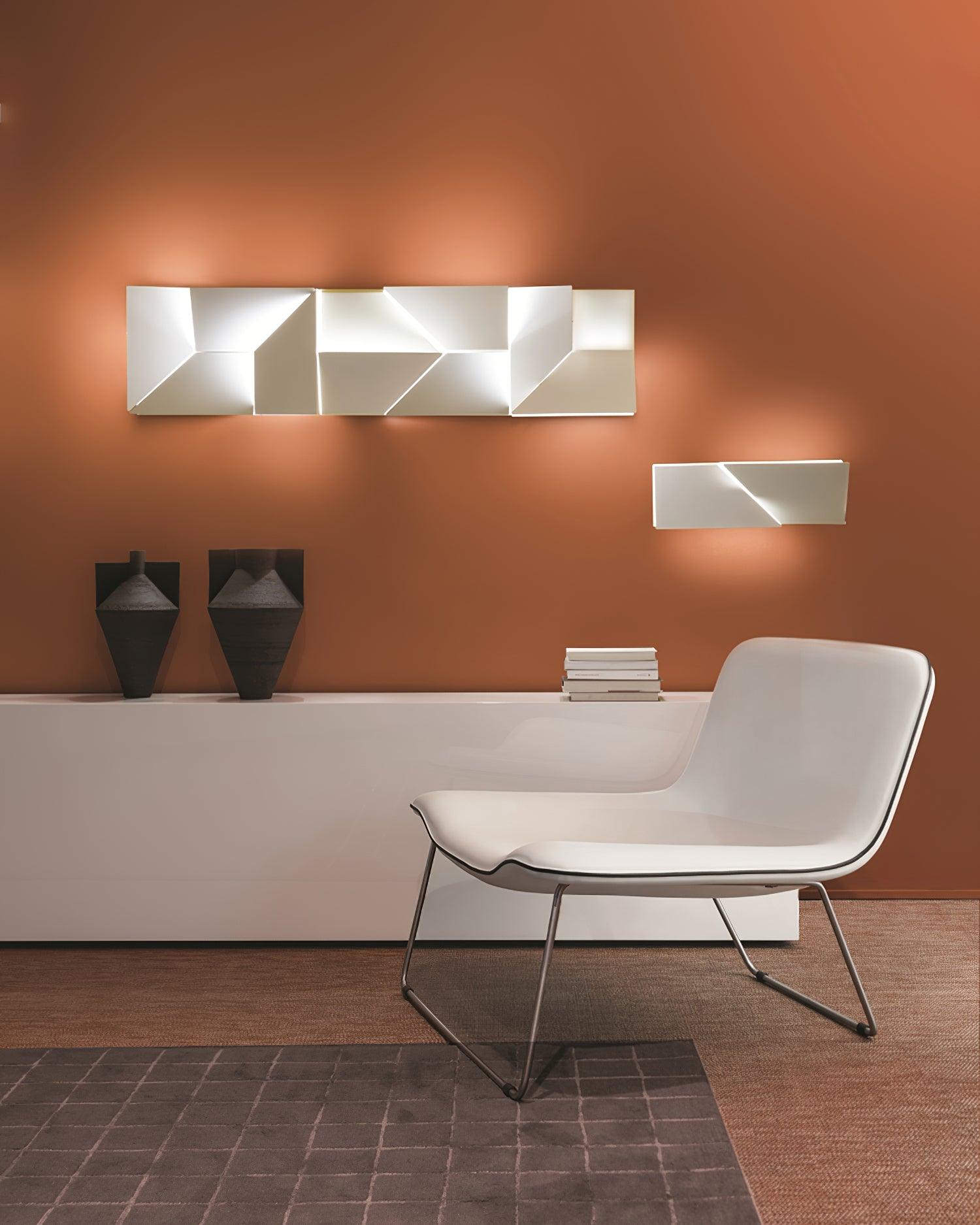 Wandleuchte 3D Geometrisch Panels Geschichtet Licht Kunst Fernbedienung Dimmen Modern-Letslighting