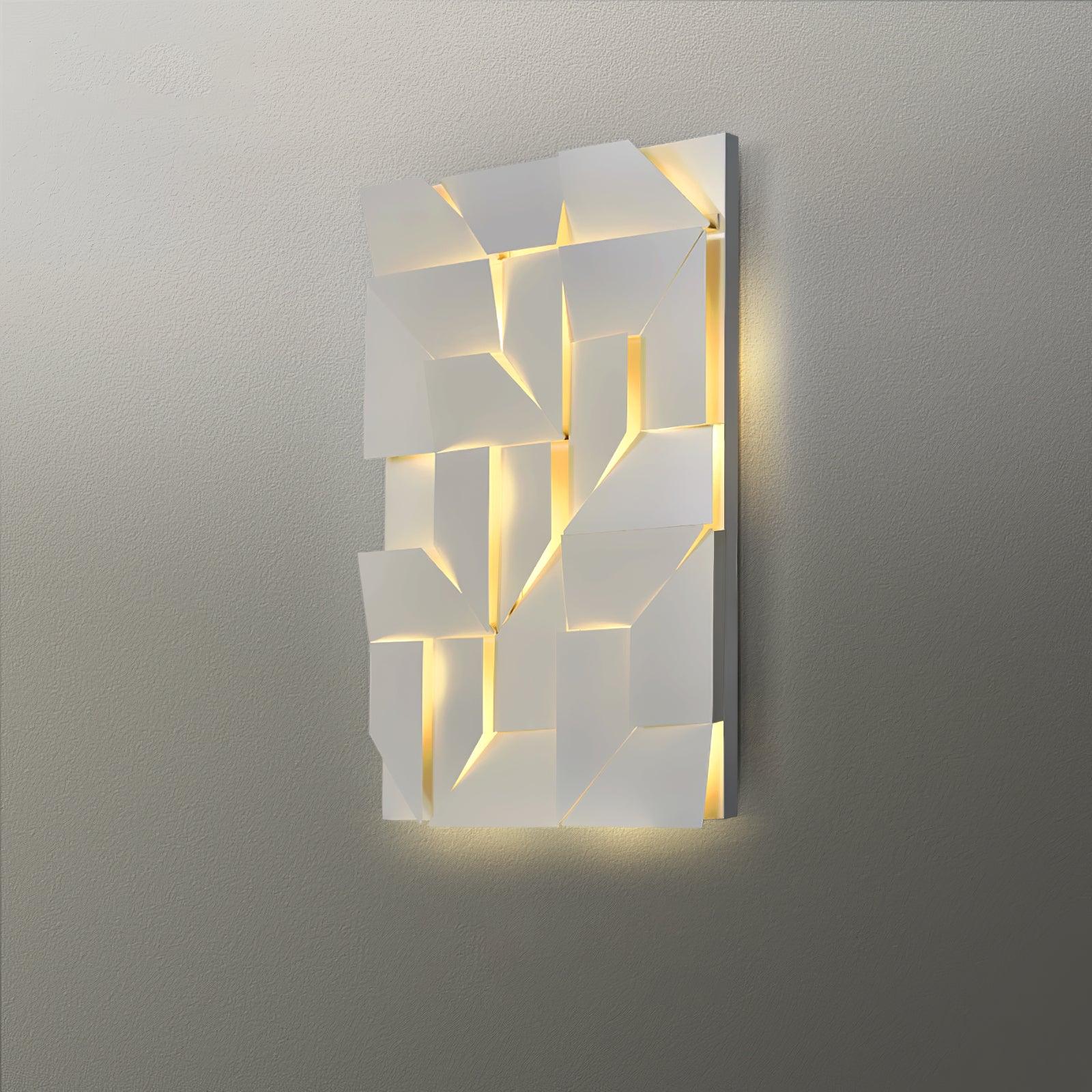 Wandleuchte 3D Geometrisch Panels Geschichtet Licht Kunst Fernbedienung Dimmen Modern-Letslighting