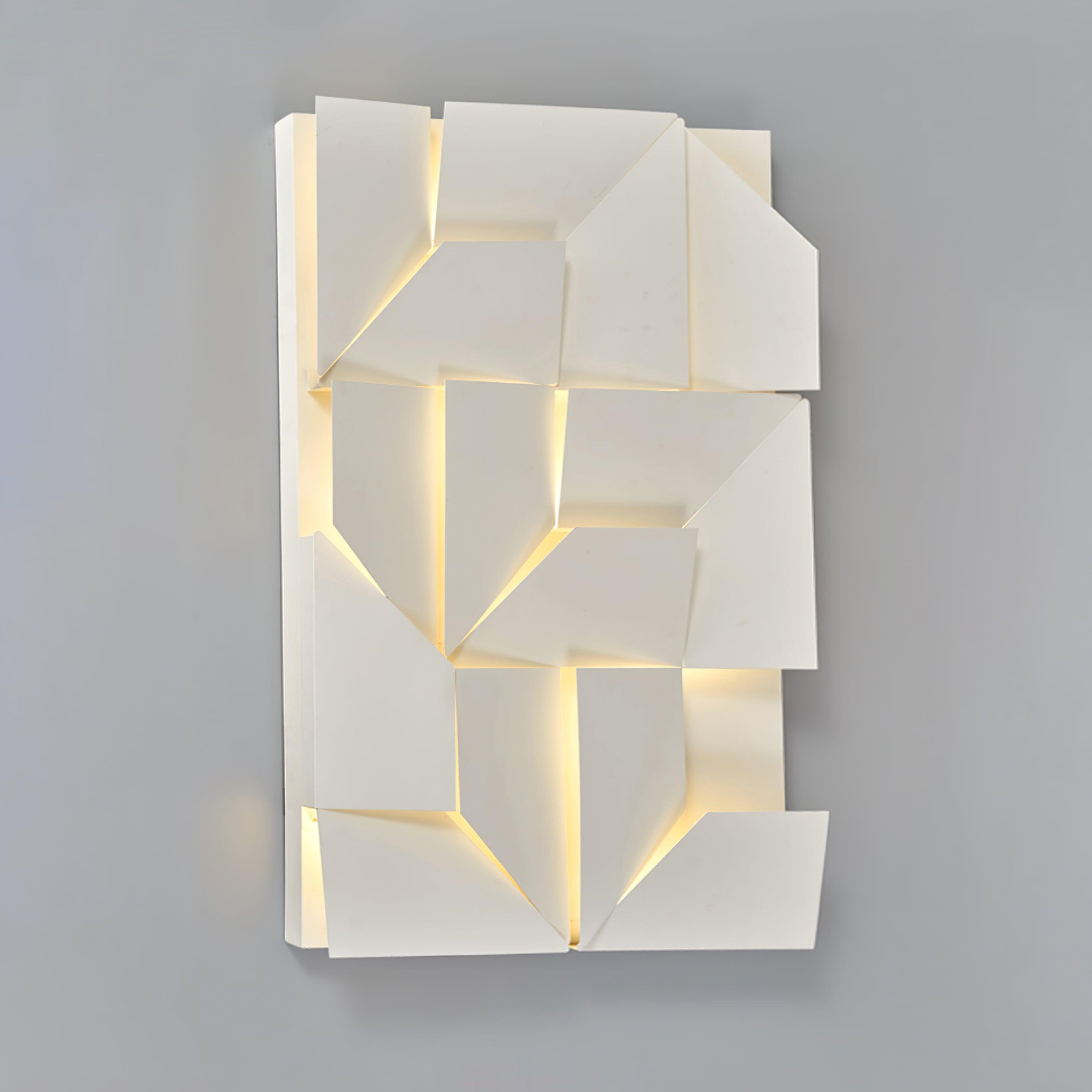 Wandleuchte 3D Geometrisch Panels Geschichtet Licht Kunst Fernbedienung Dimmen Modern-Letslighting