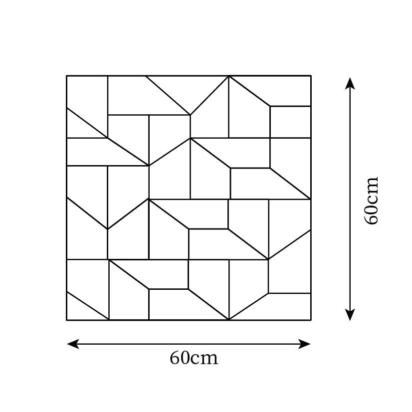 Wandleuchte 3D Geometrisch Panels Geschichtet Licht Kunst Fernbedienung Dimmen Modern-Letslighting