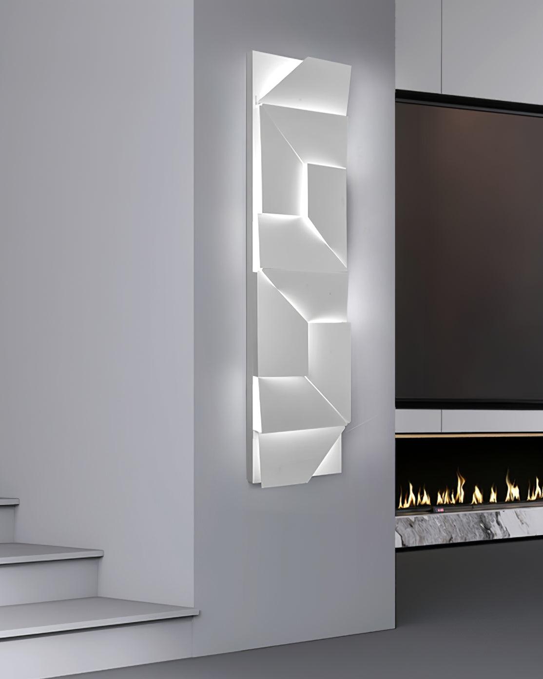 Wandleuchte 3D Geometrisch Panels Geschichtet Licht Kunst Fernbedienung Dimmen Modern-Letslighting
