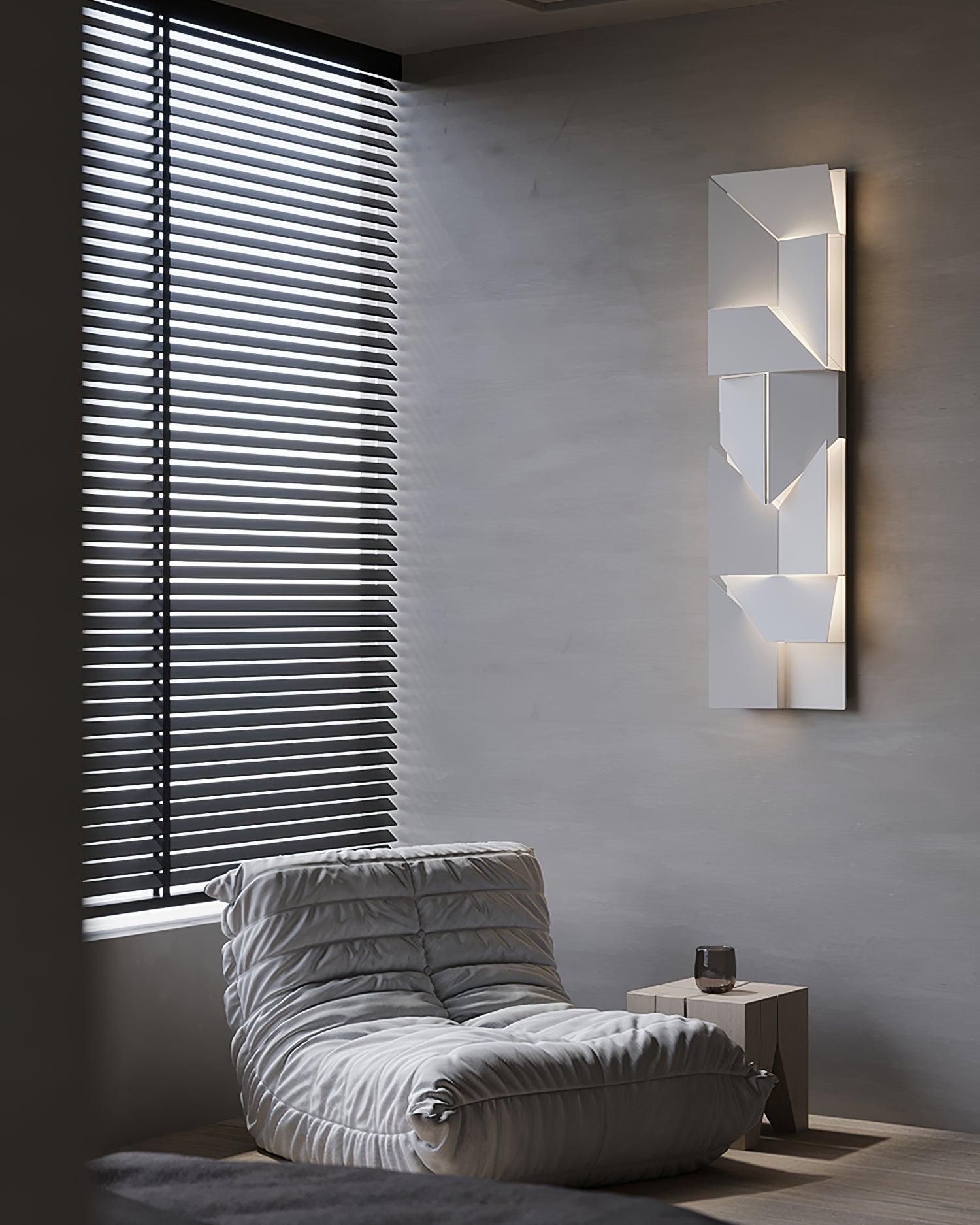 Wandleuchte 3D Geometrisch Panels Geschichtet Licht Kunst Fernbedienung Dimmen Modern-Letslighting