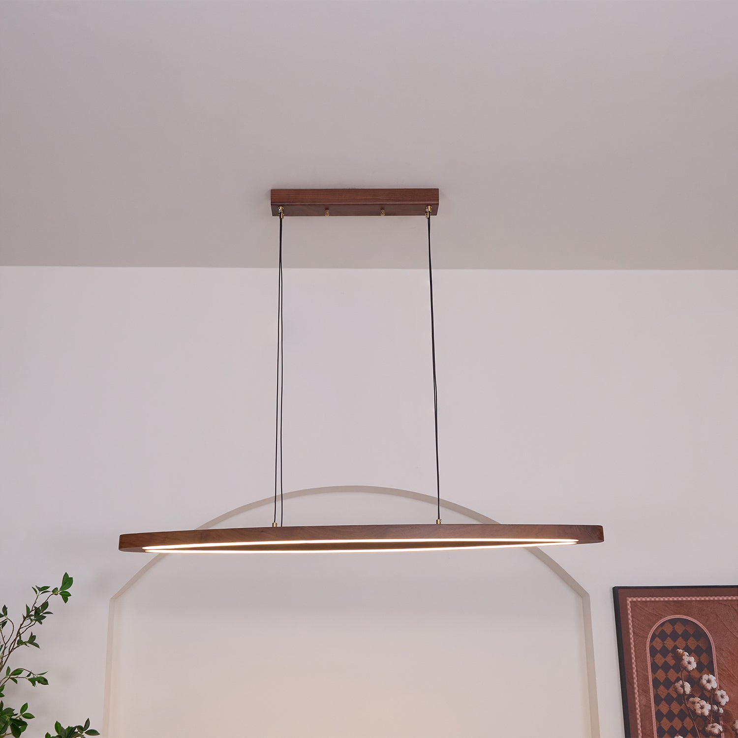 Zentan Holz Minimalistische Pendelleuchte-Letslighting