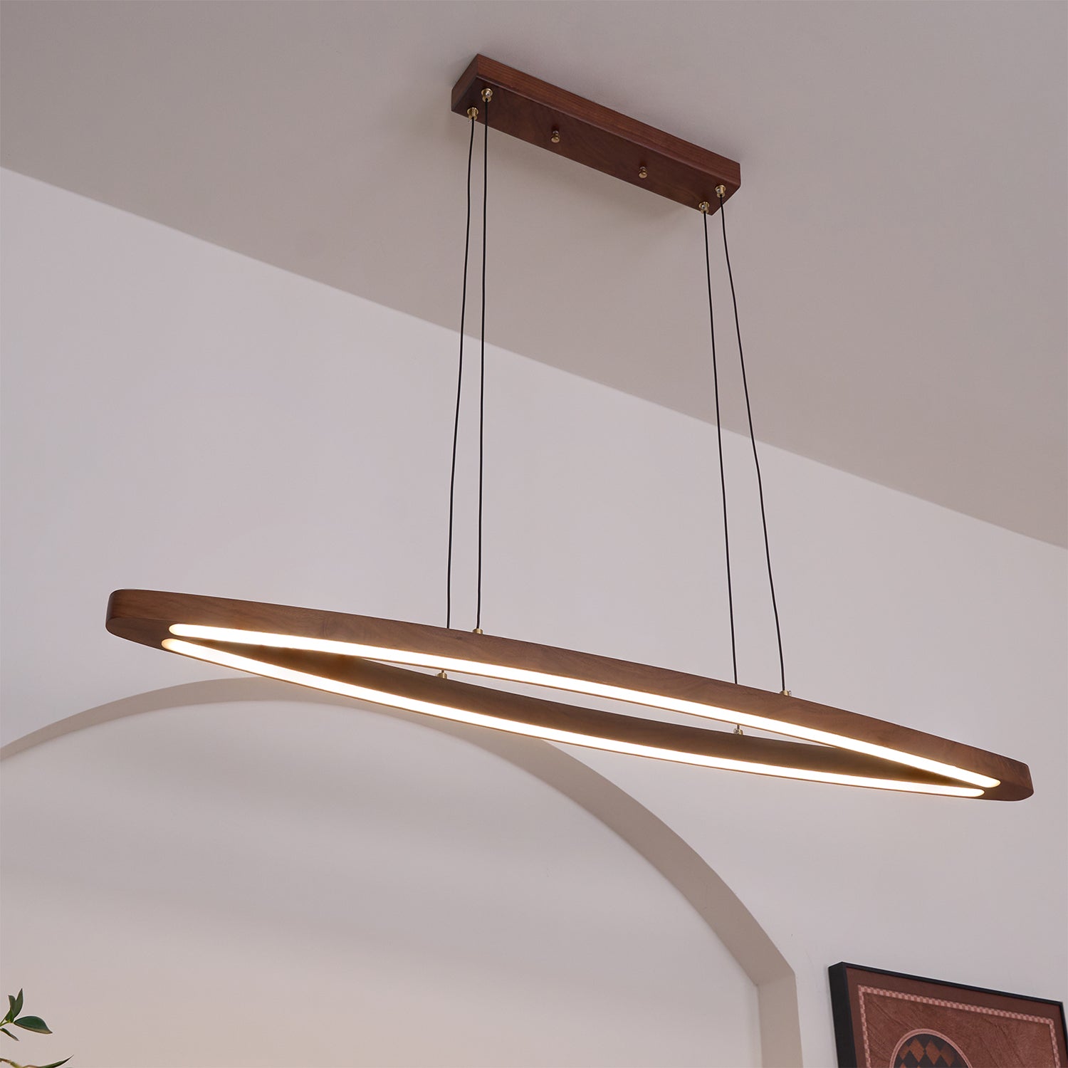 Zentan Holz Minimalistische Pendelleuchte-Letslighting