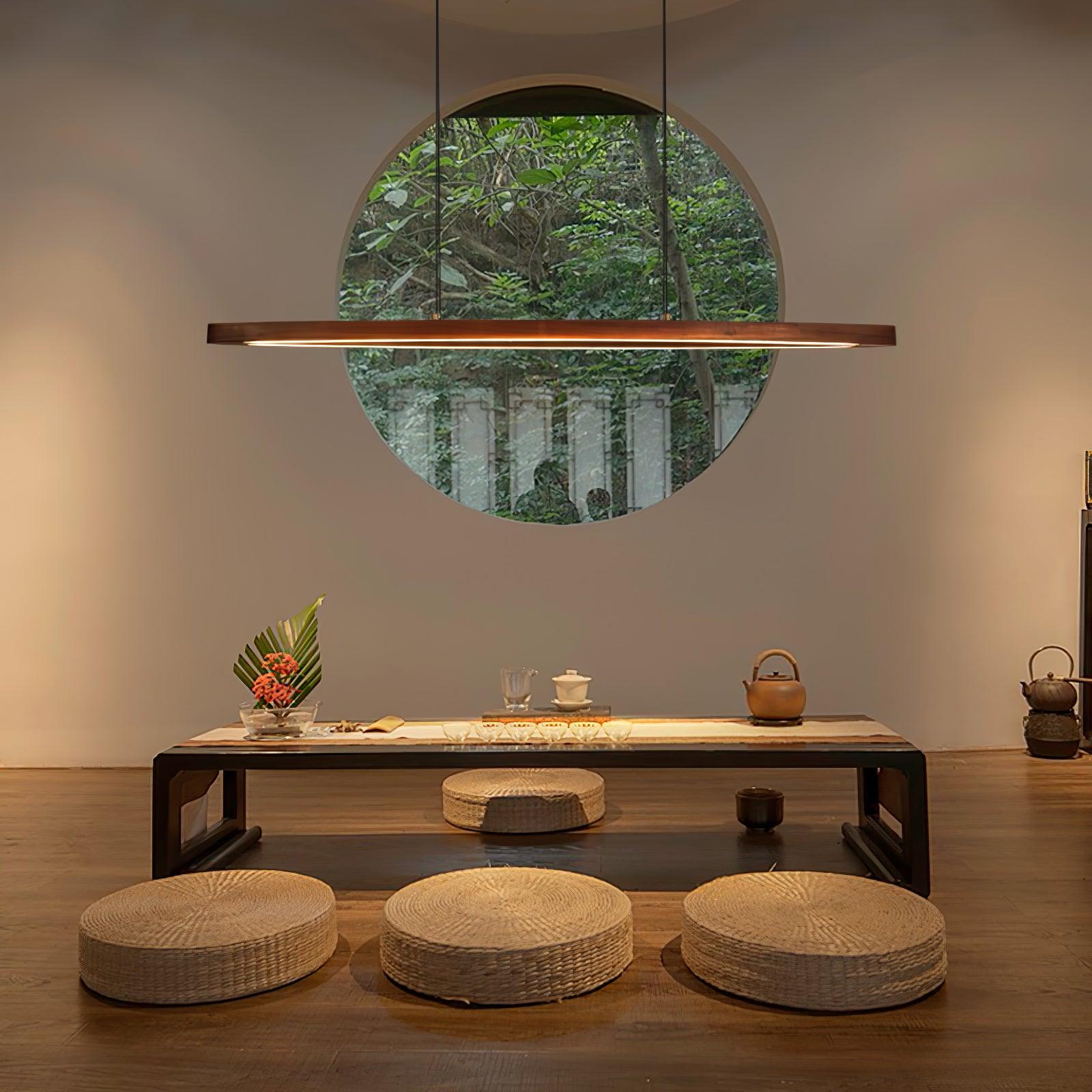 Zentan Holz Minimalistische Pendelleuchte-Letslighting