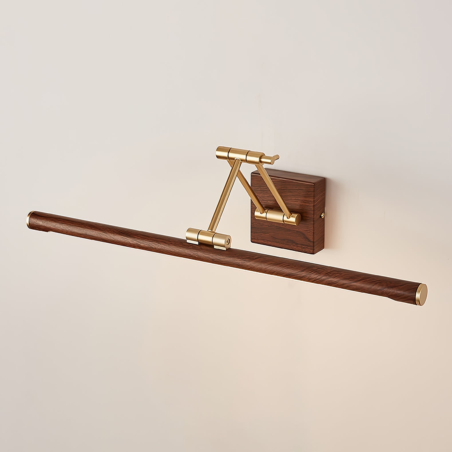 Walnut Color Linear Adjustable Wall Light - Blowlighting