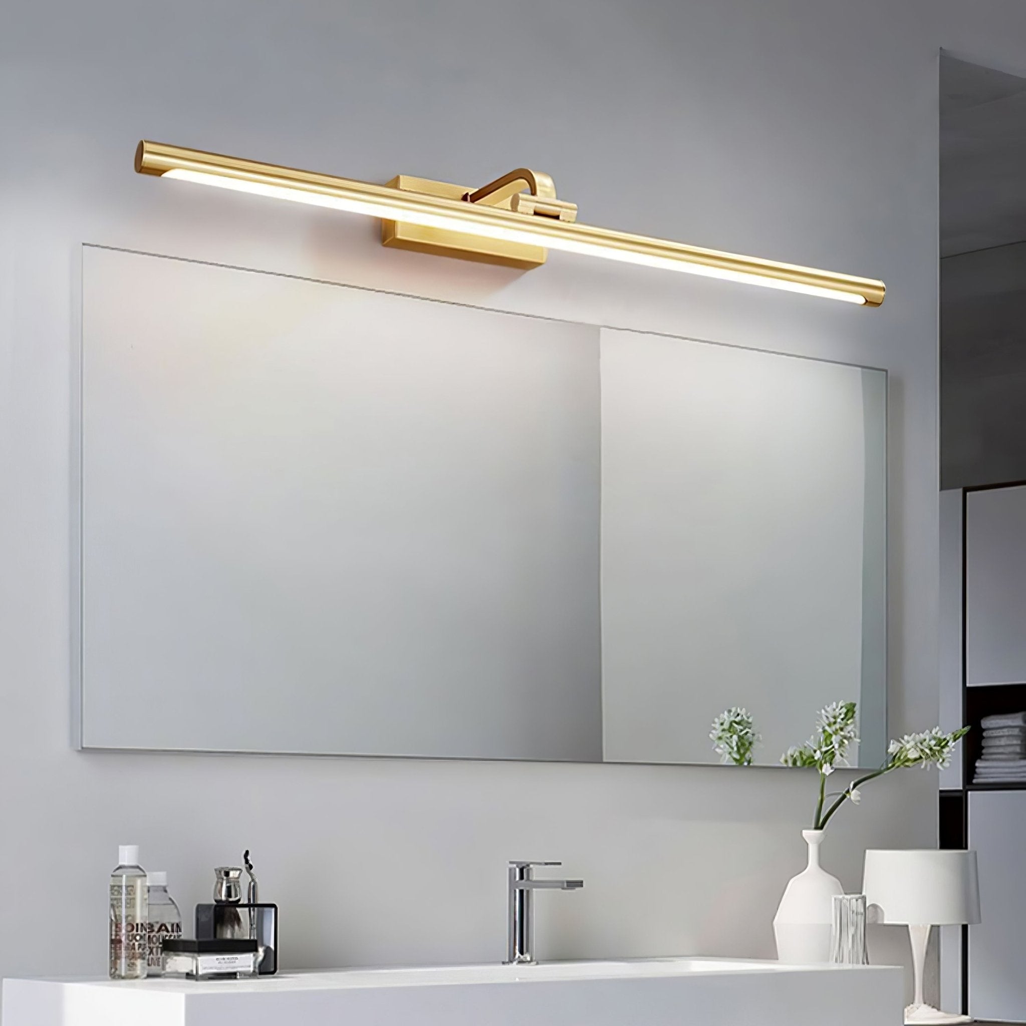 Walnut Color Linear LED Wall Light - Blowlighting