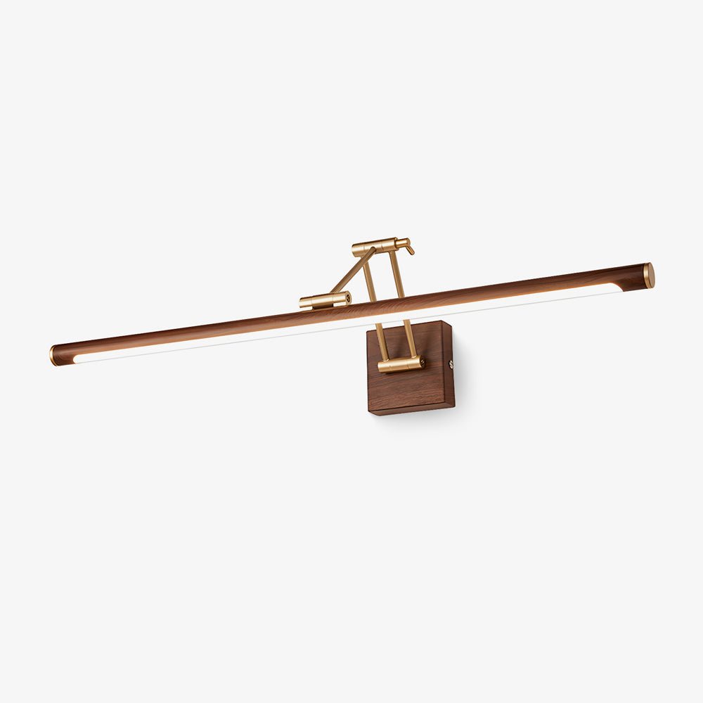 Walnut Color Linear Adjustable Wall Light - Blowlighting