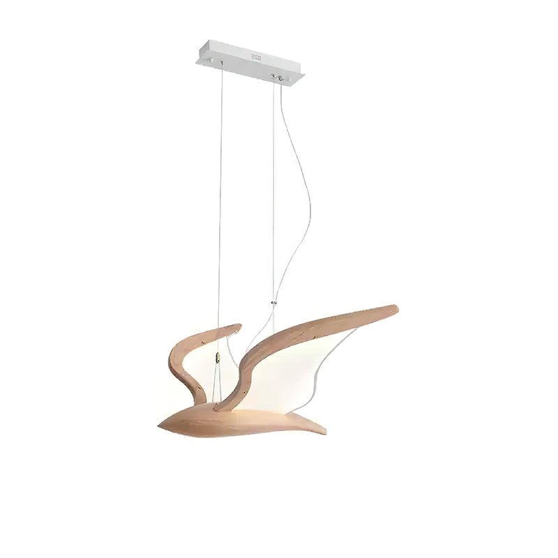 Lustra Kronleuchter Vogelform Holz Skulptur-Letslighting