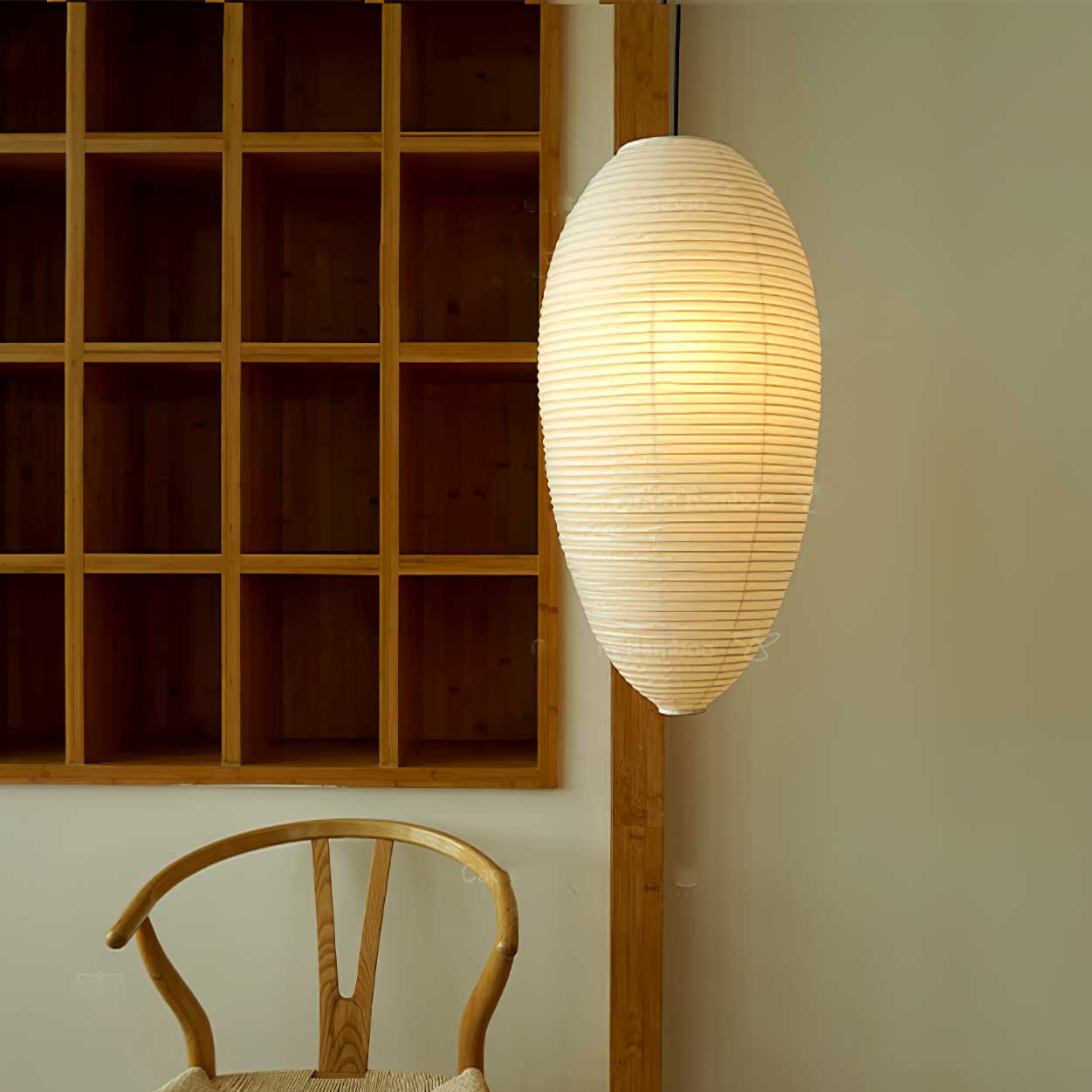 Washi Paper Chestnut Pendant Lamp - Blowlighting