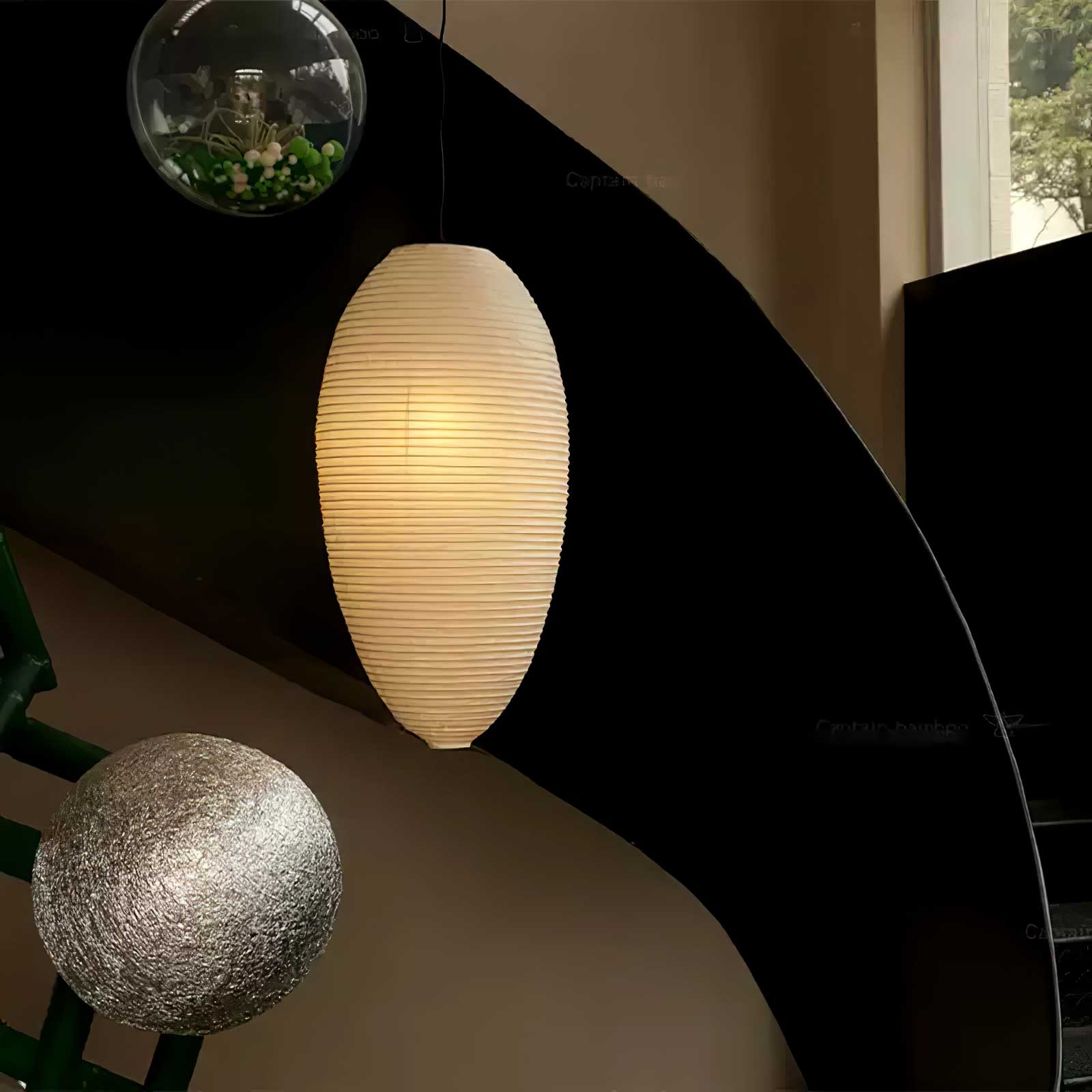 Washi Paper Chestnut Pendant Lamp - Blowlighting