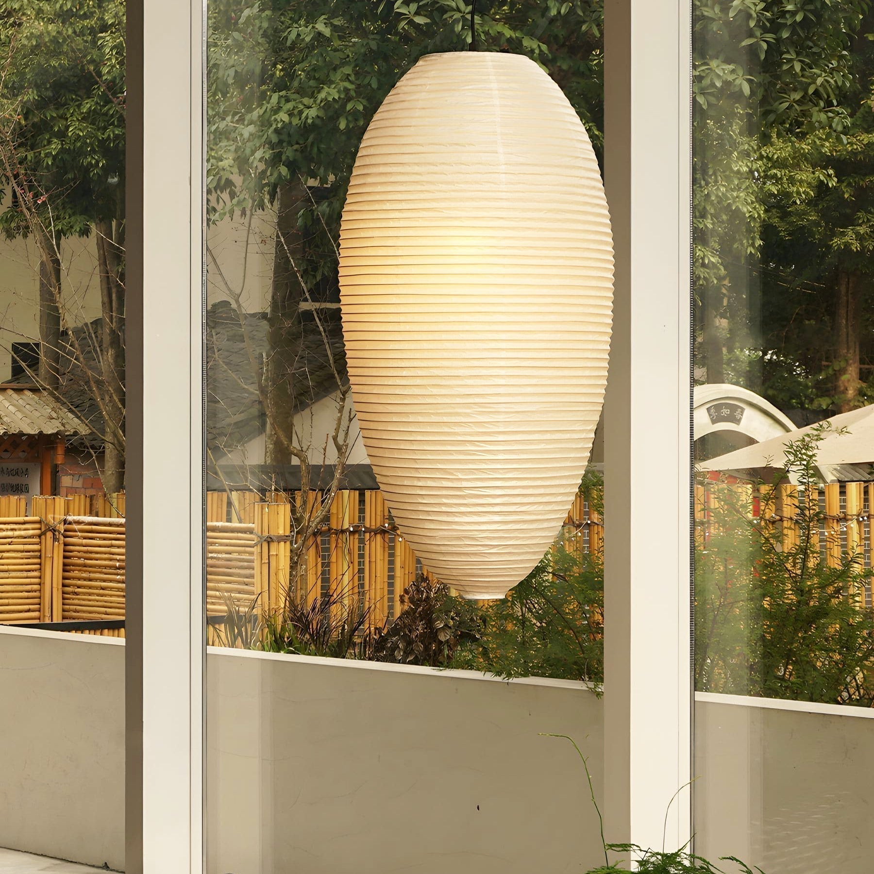 Washi Paper Chestnut Pendant Lamp - Blowlighting