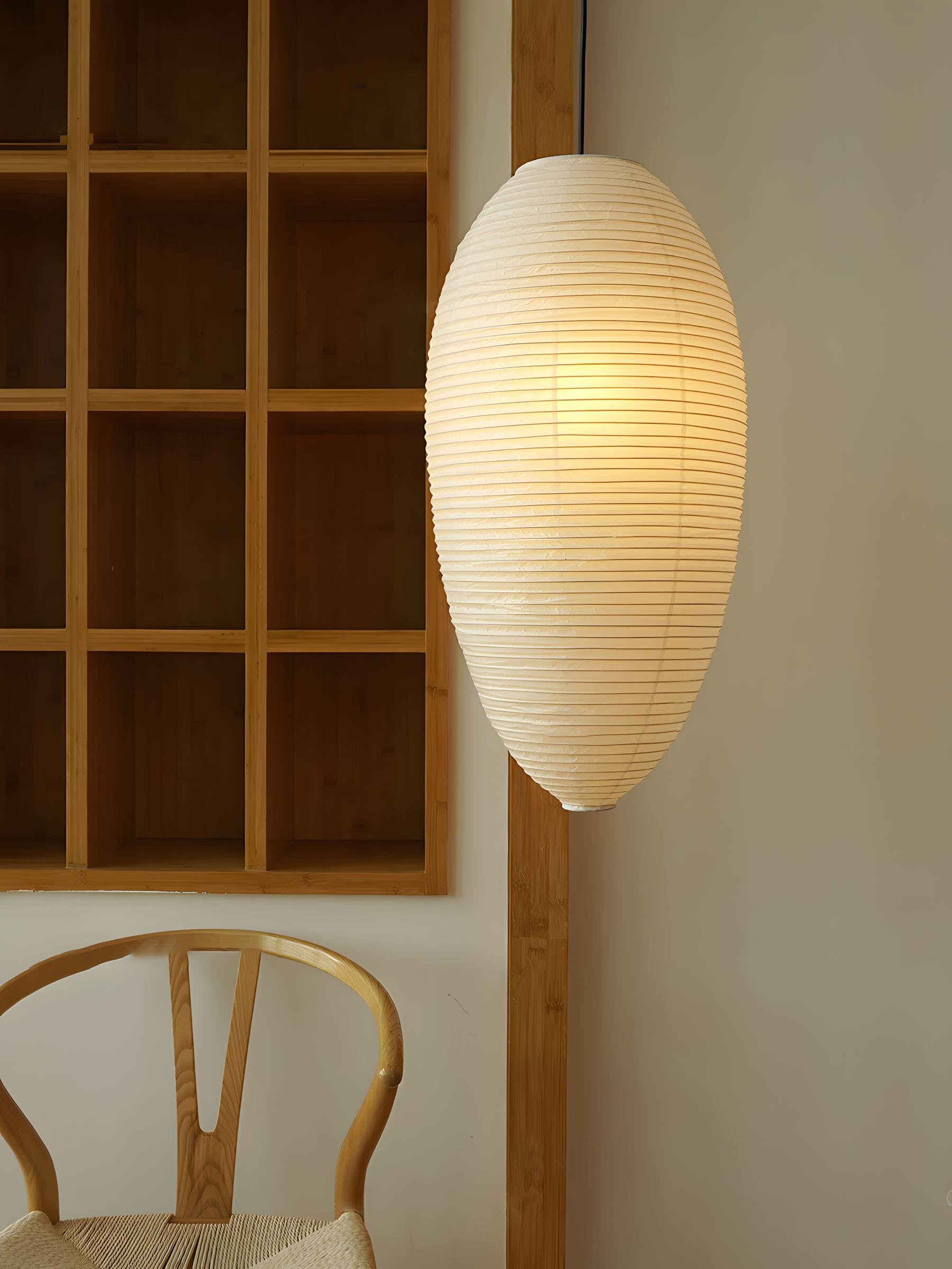 Washi Paper Chestnut Pendant Lamp - Blowlighting