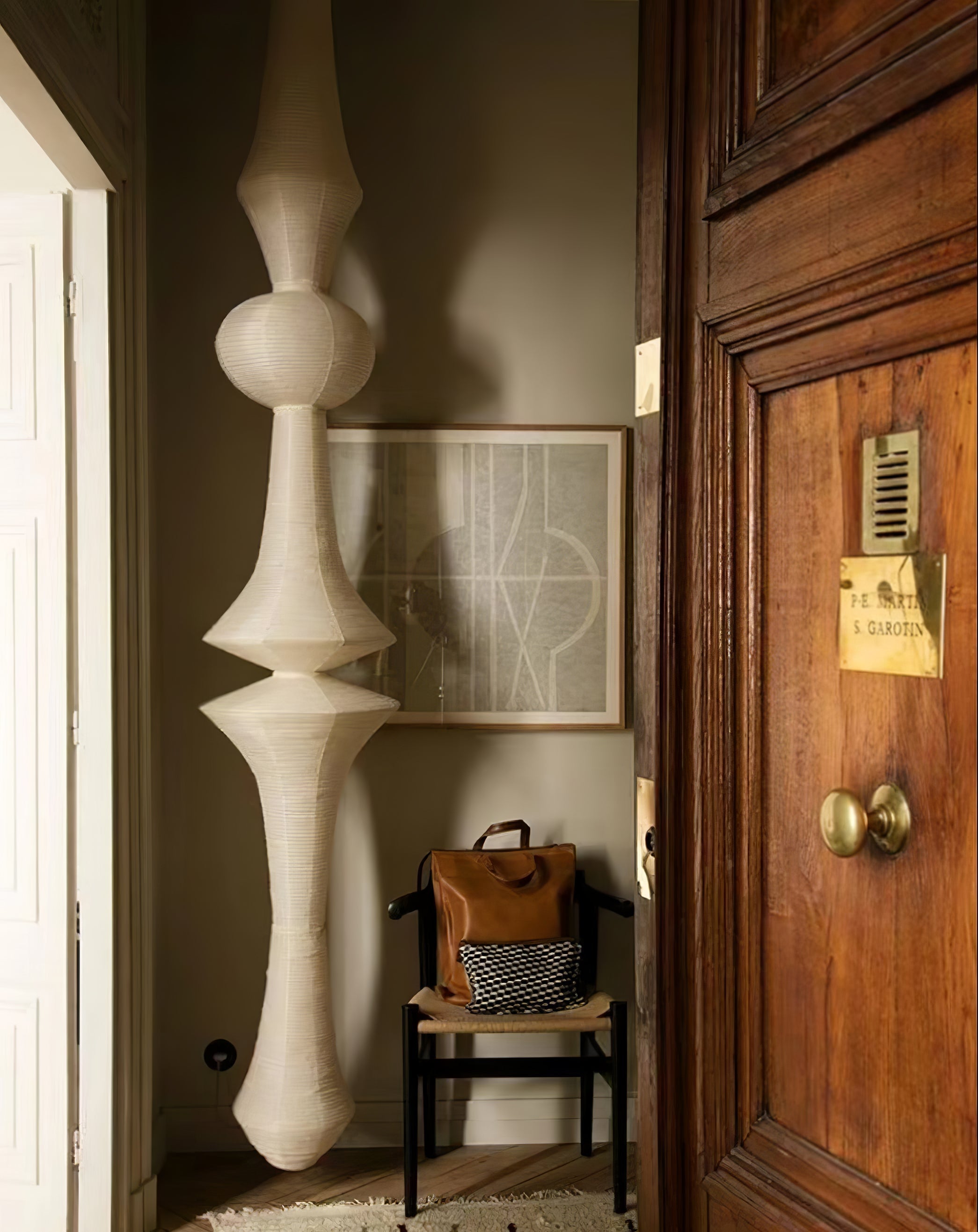 Washi Paper E Pendant Light - Blowlighting