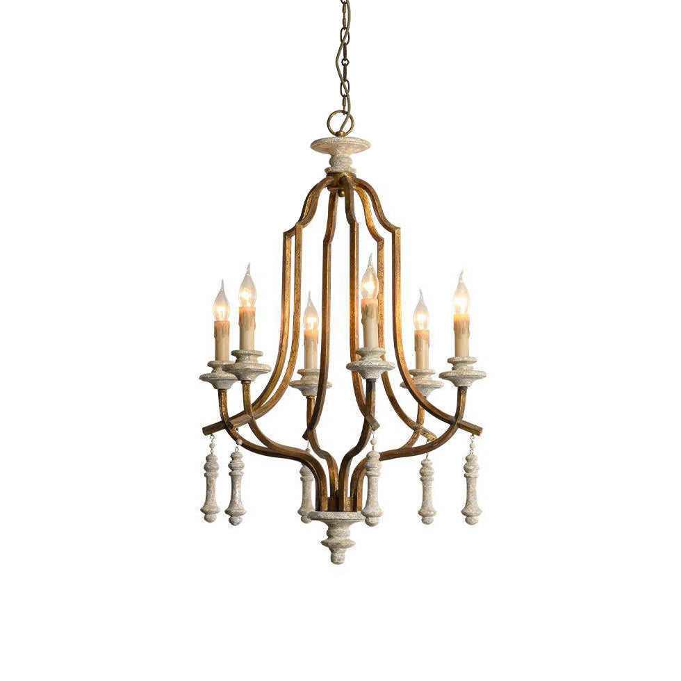 Arsoliel Vintage Luxus Holz Kronleuchter-Letslighting