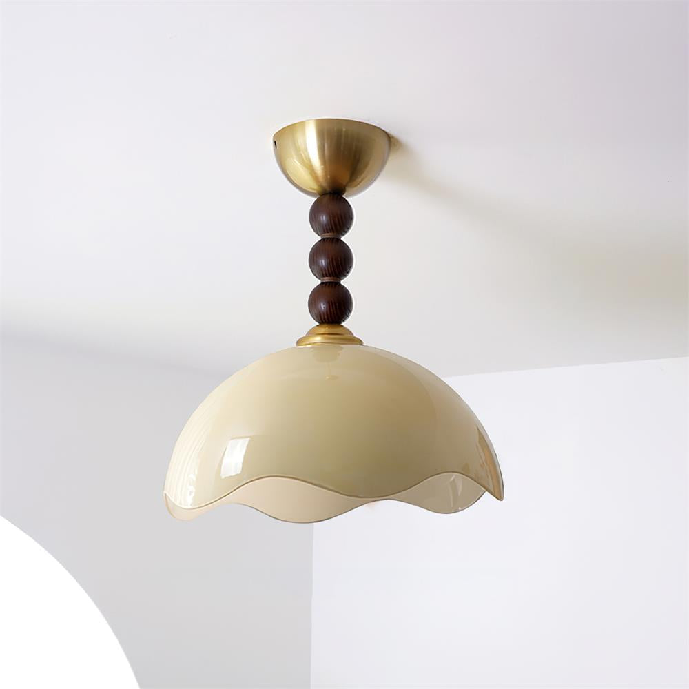 Amberis Vintage Amber Glass Ceiling Light - Letslighting