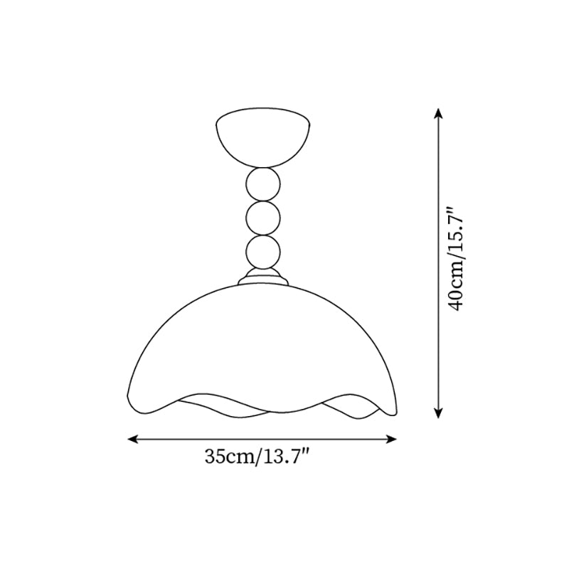 Amberis Vintage Amber Glass Ceiling Light - Letslighting