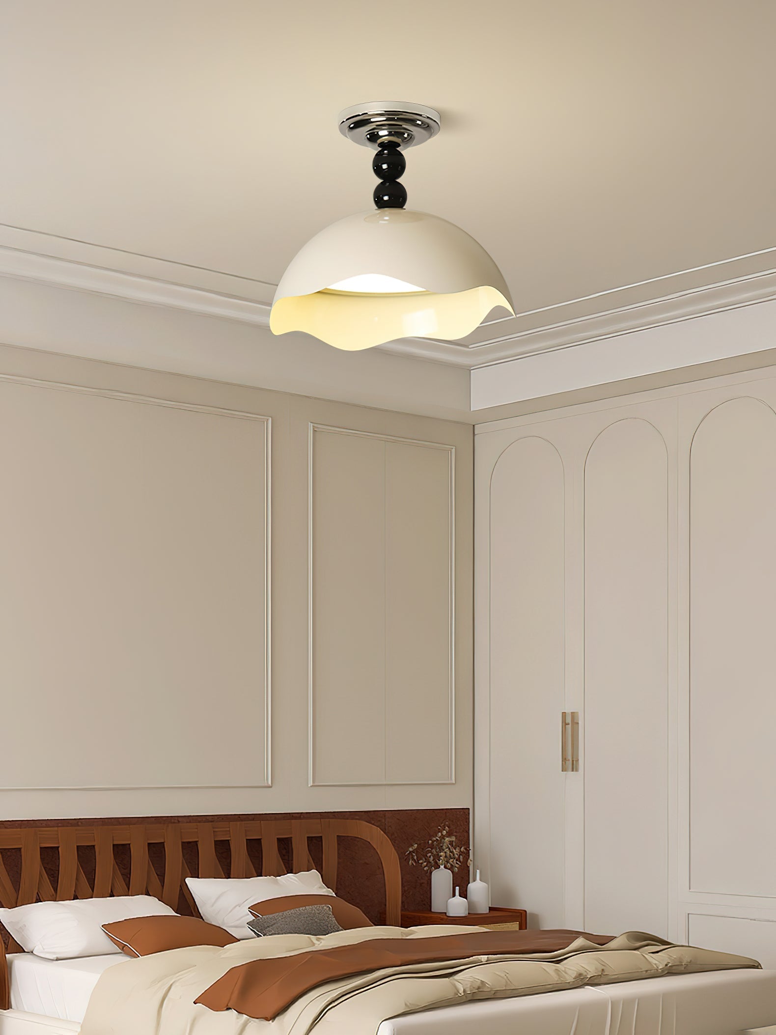 Erlorus Nordisch Kunst Welle Kamm Deckenleuchte-Letslighting
