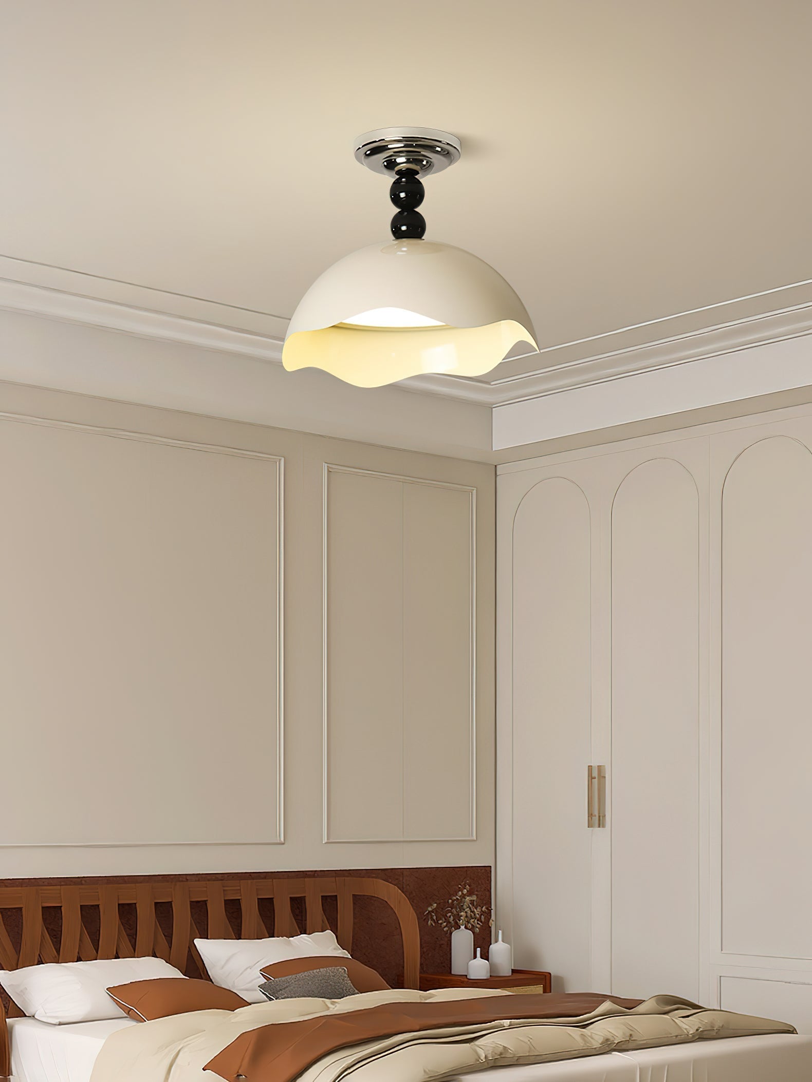Erlorus Nordisch Kunst Welle Kamm Deckenleuchte-Letslighting