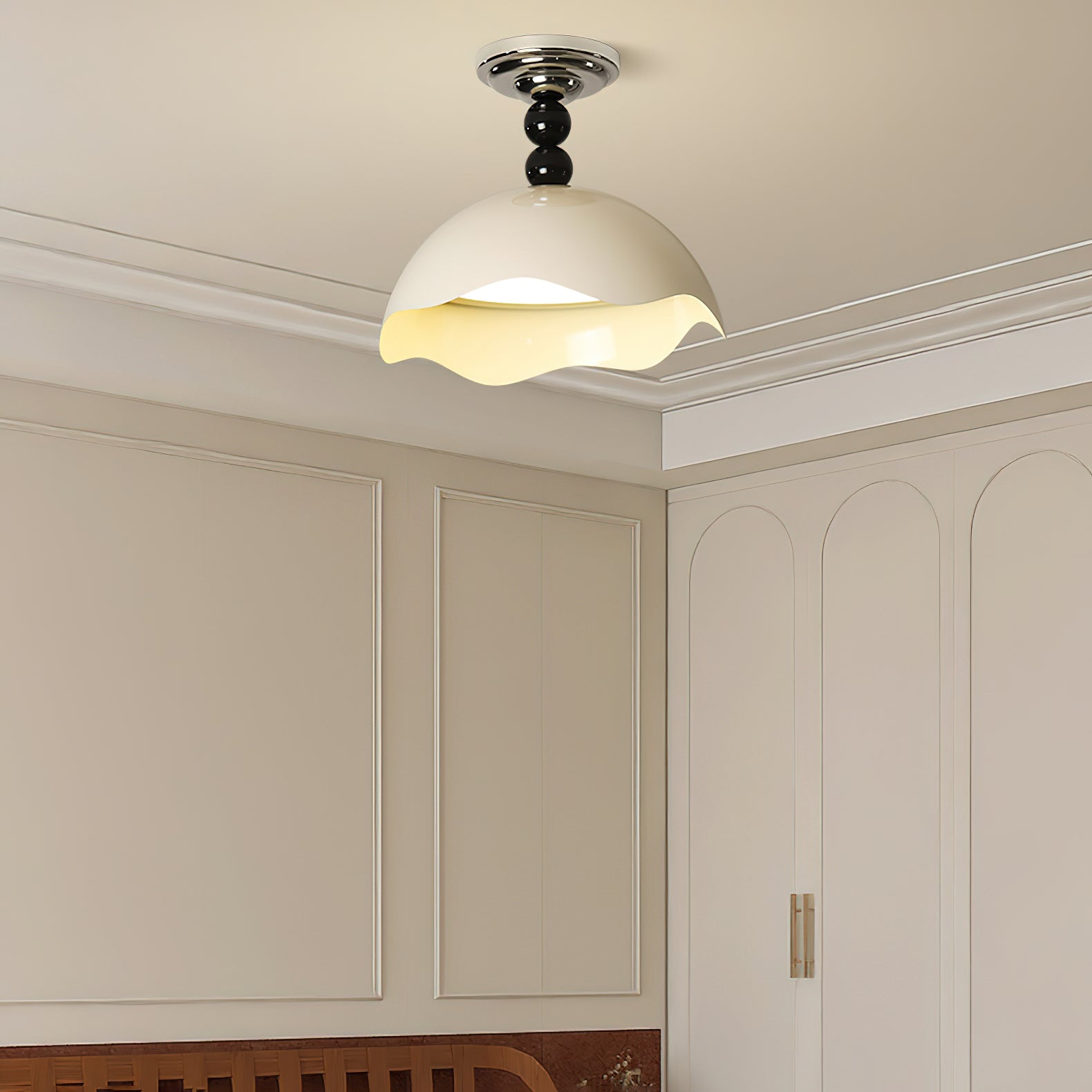 Erlorus Nordisch Kunst Welle Kamm Deckenleuchte-Letslighting