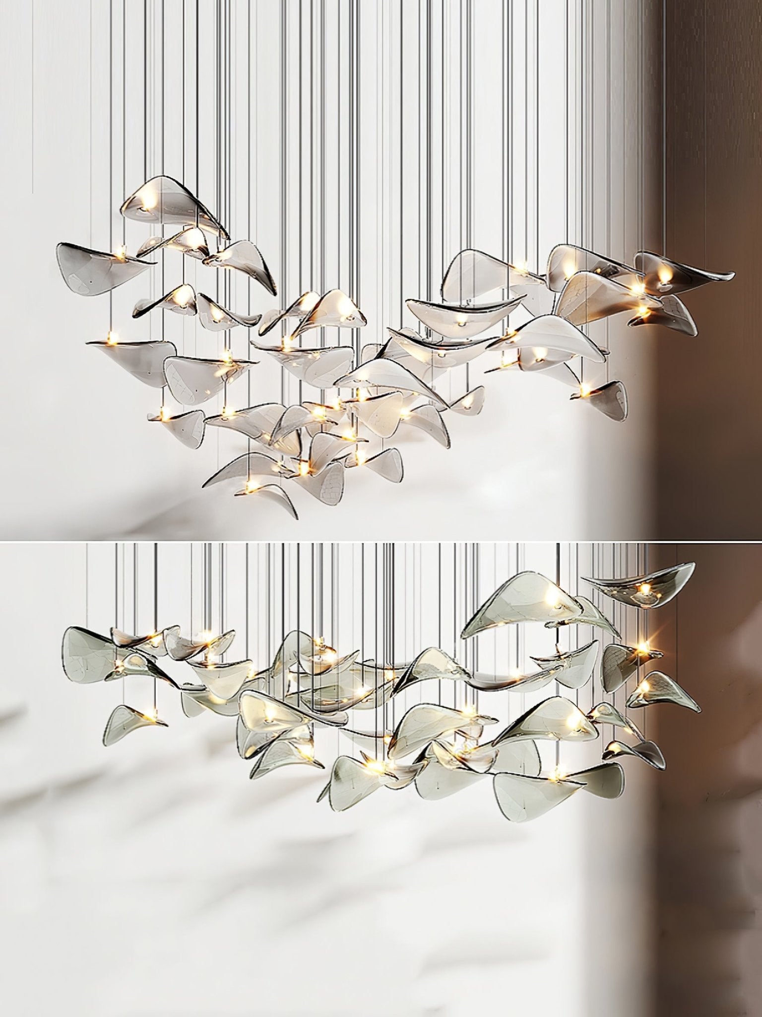 Eurrinia Butterfly Gold Pendant Light-Letslighting