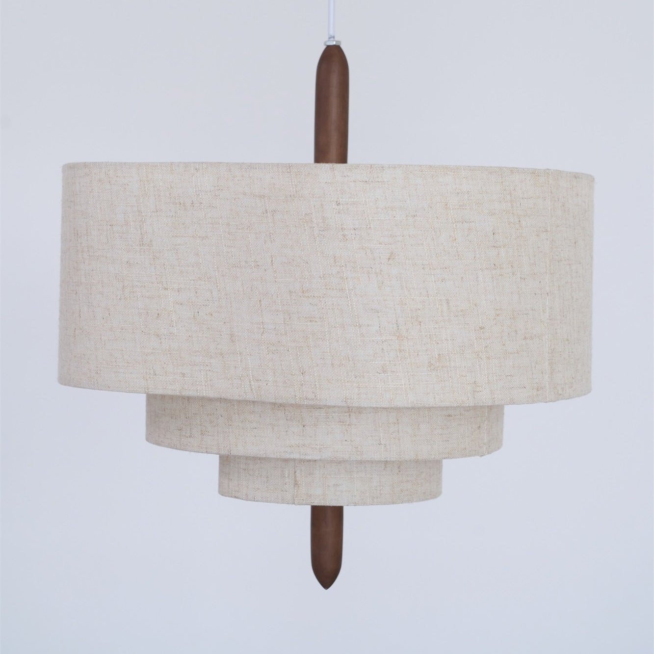 Eldorora Elegante Wellenleiter Holz Stoff Pendelleuchte-Letslighting