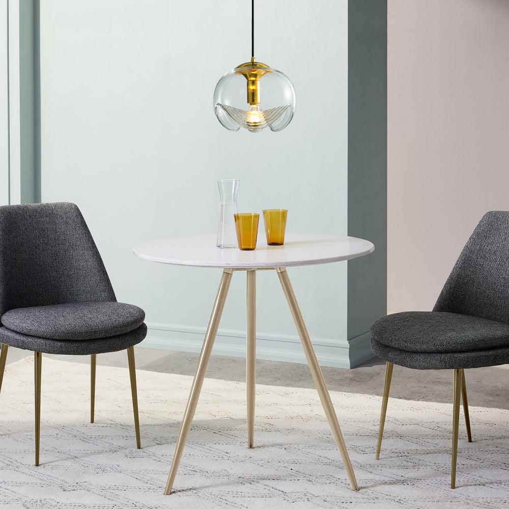 Solara Pendelleuchte Glas Welle Mid-Century Vintage-Letslighting